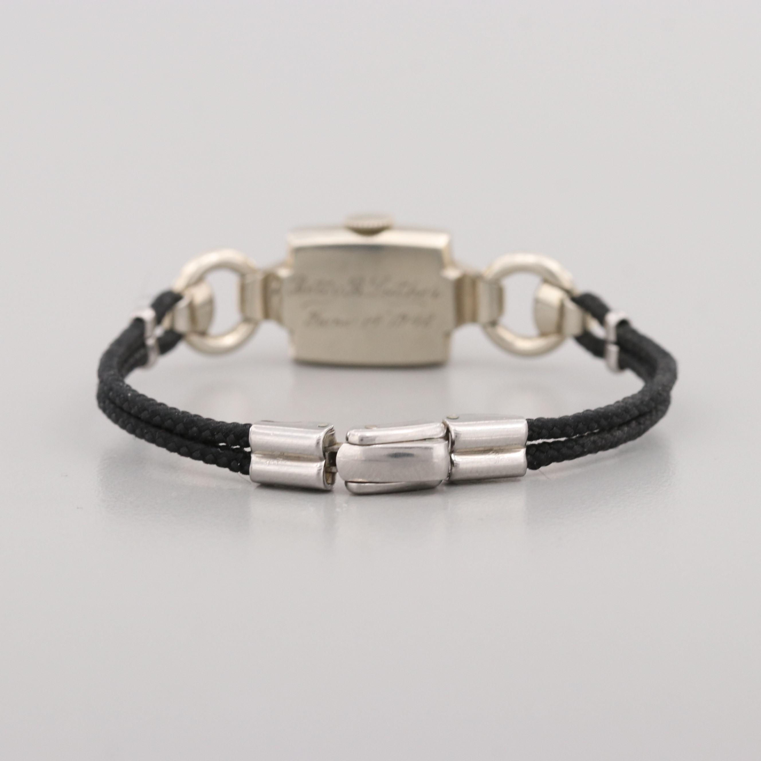 Lady Elgin 14K White Gold Watch, 1948