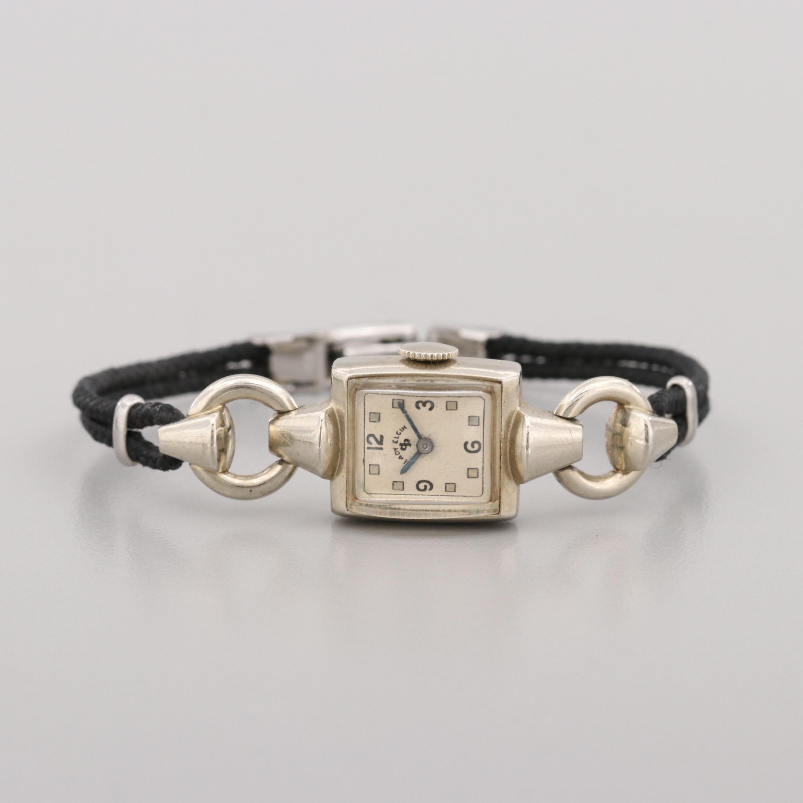 Lady Elgin 14K White Gold Watch, 1948