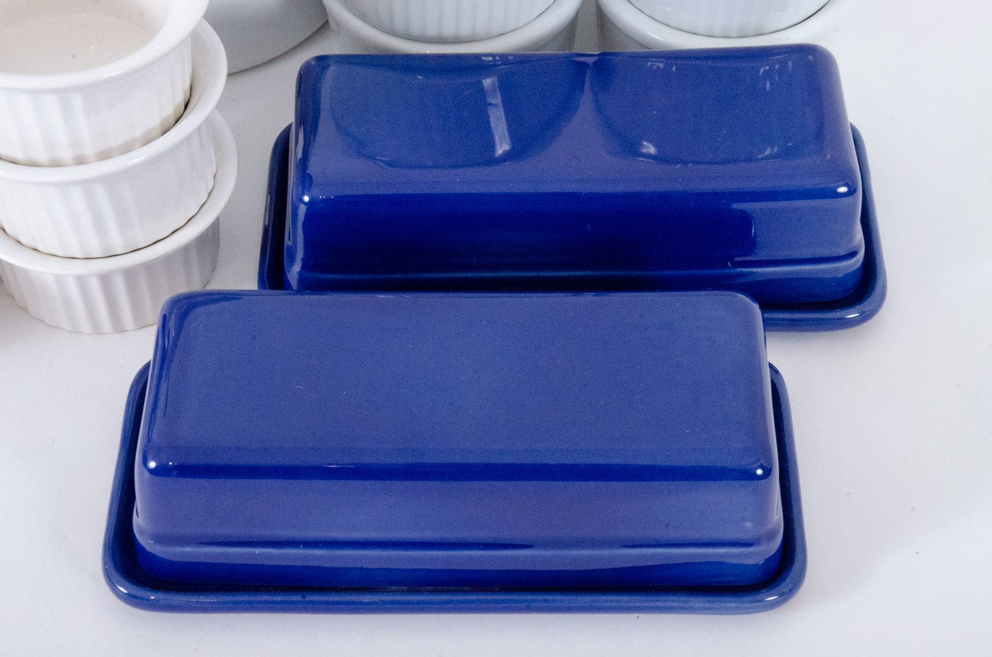 Hand-Painted Casserole Dish and Glazed Bakeware