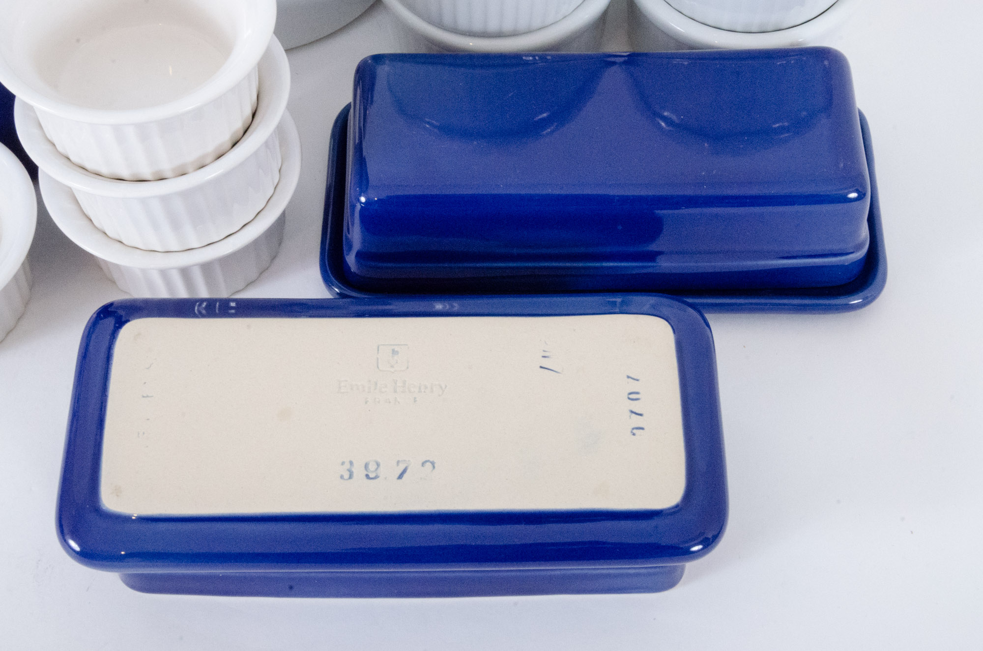 Hand-Painted Casserole Dish and Glazed Bakeware