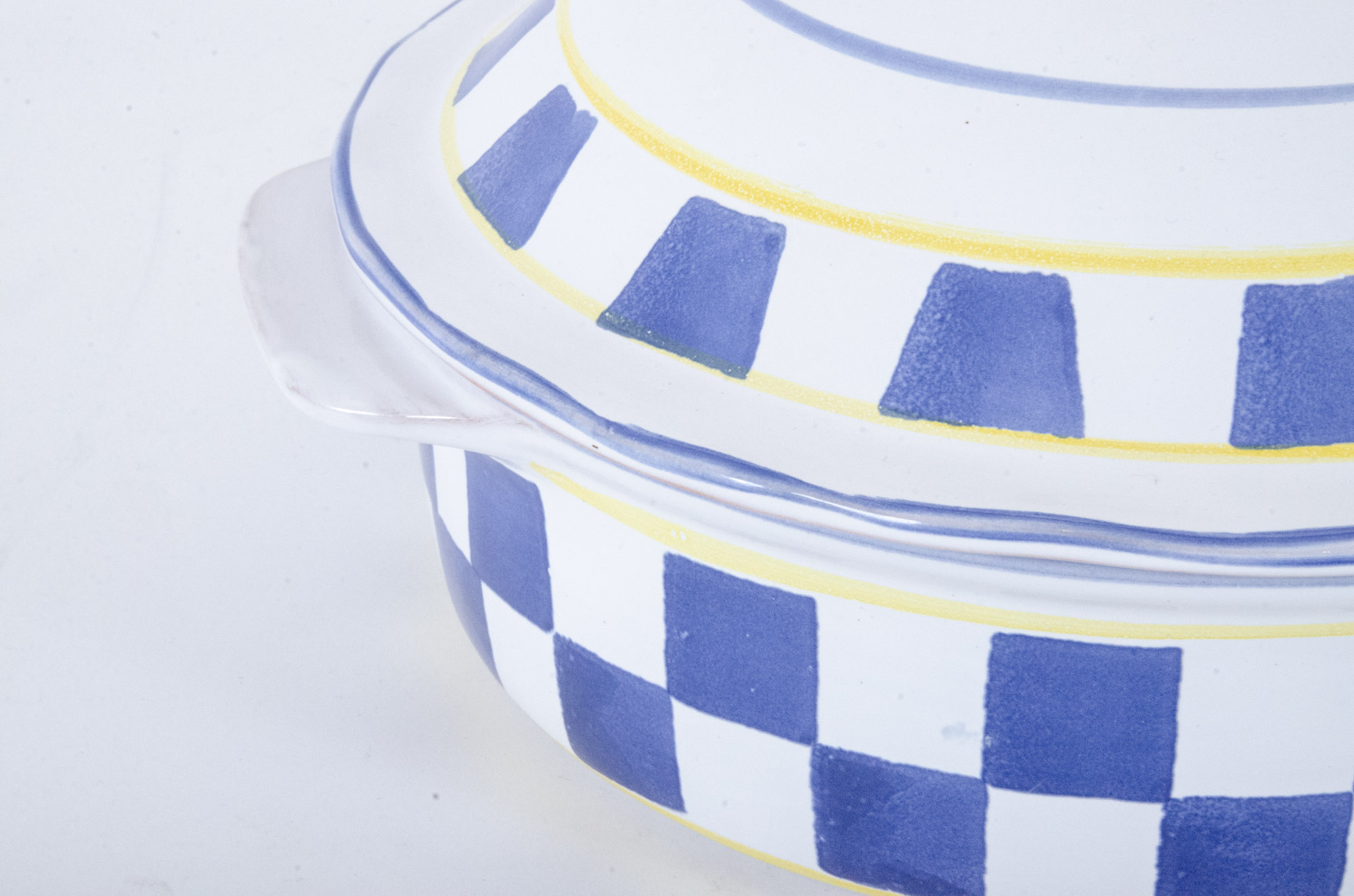 Hand-Painted Casserole Dish and Glazed Bakeware