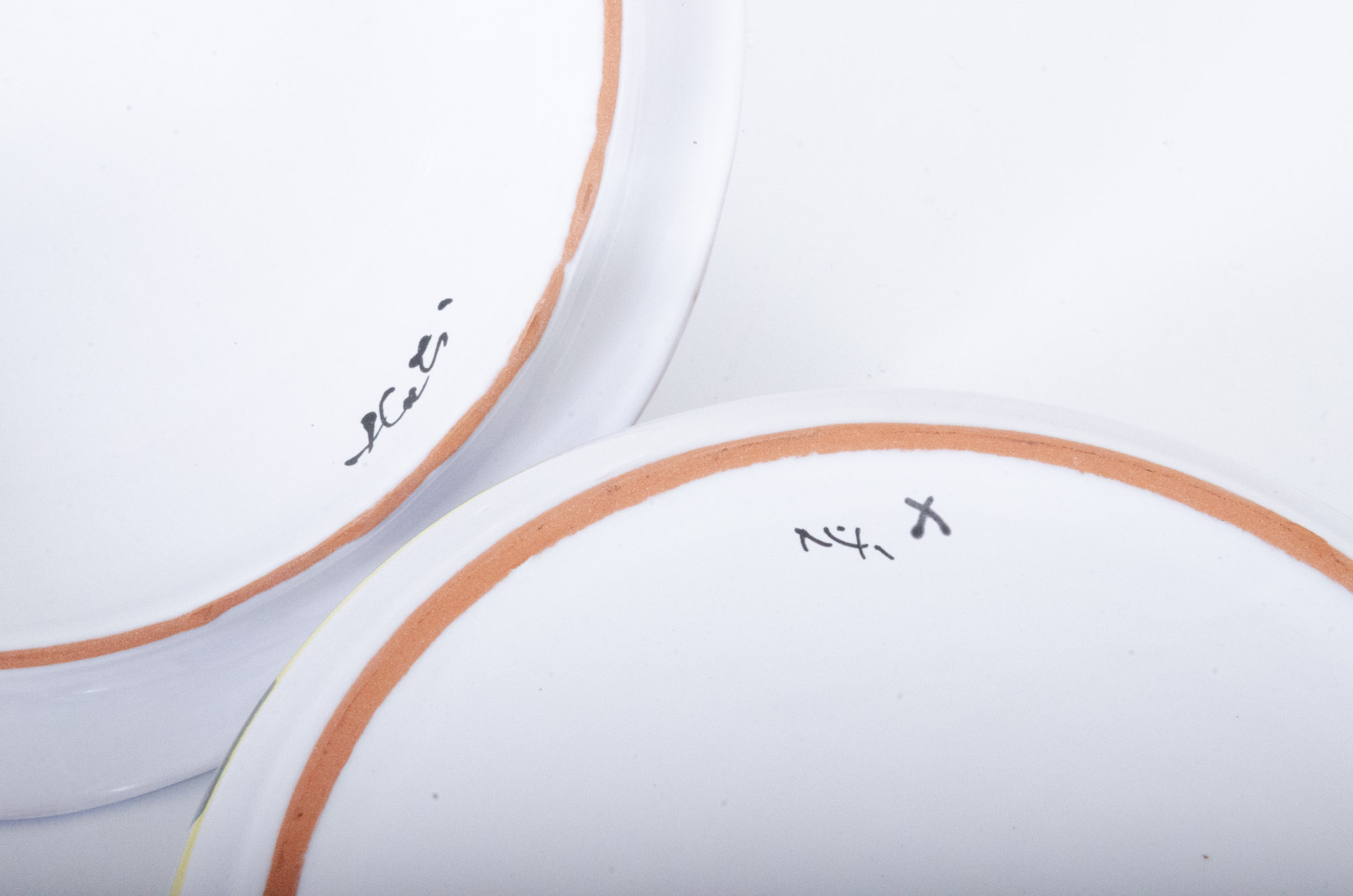 Hand-Painted Casserole Dish and Glazed Bakeware