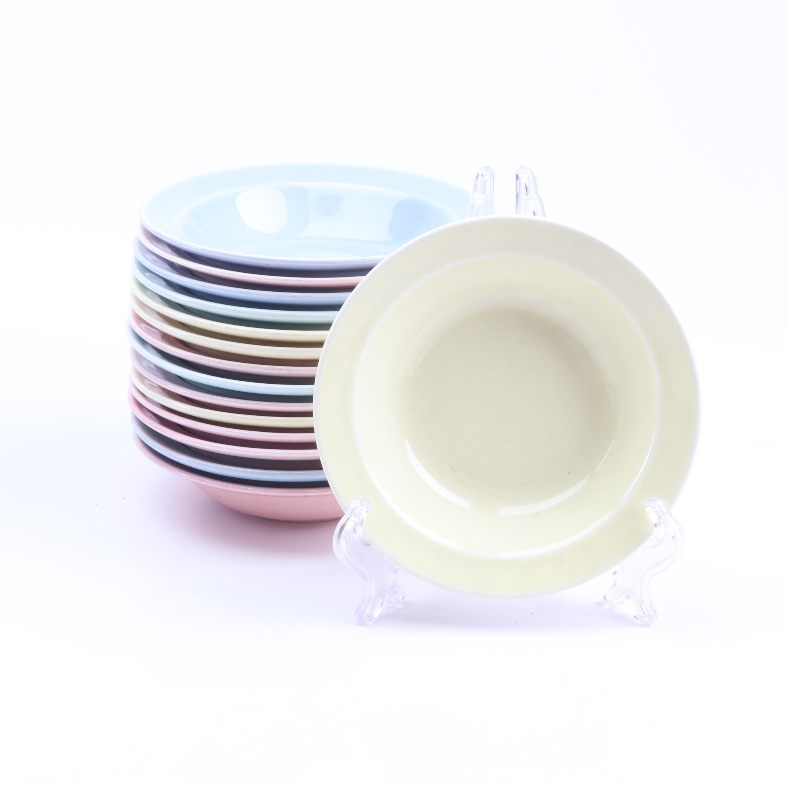 Taylor, Smith & T "Luray Pastels" Ceramic Dinnerware, Mid-Century