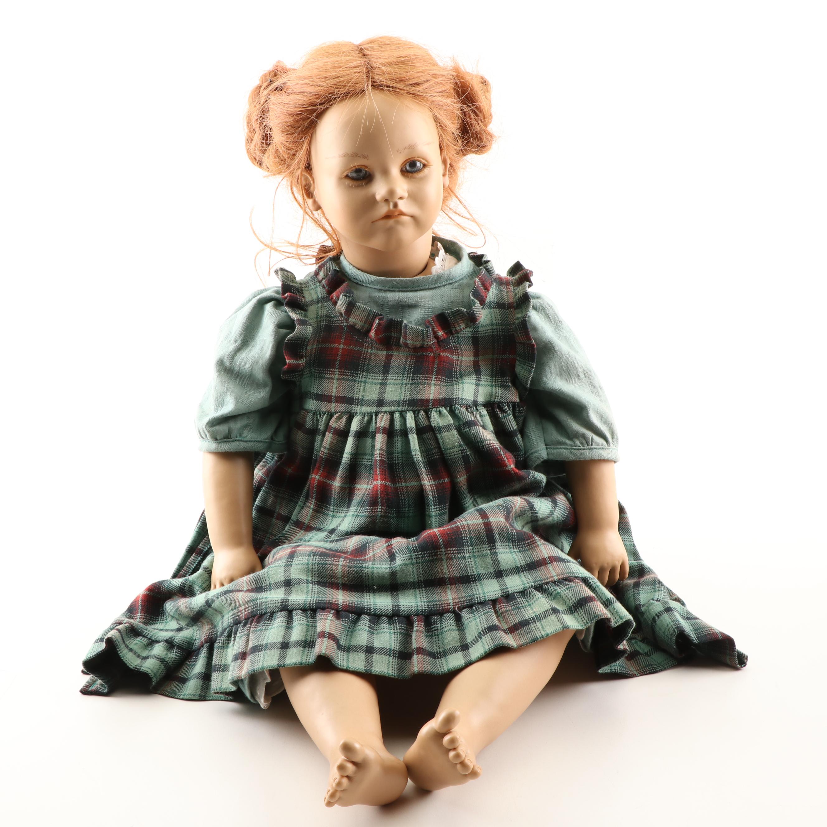 Annette Himstedt The Barefoot Children Series "Kathe" Doll, Late 20th Century