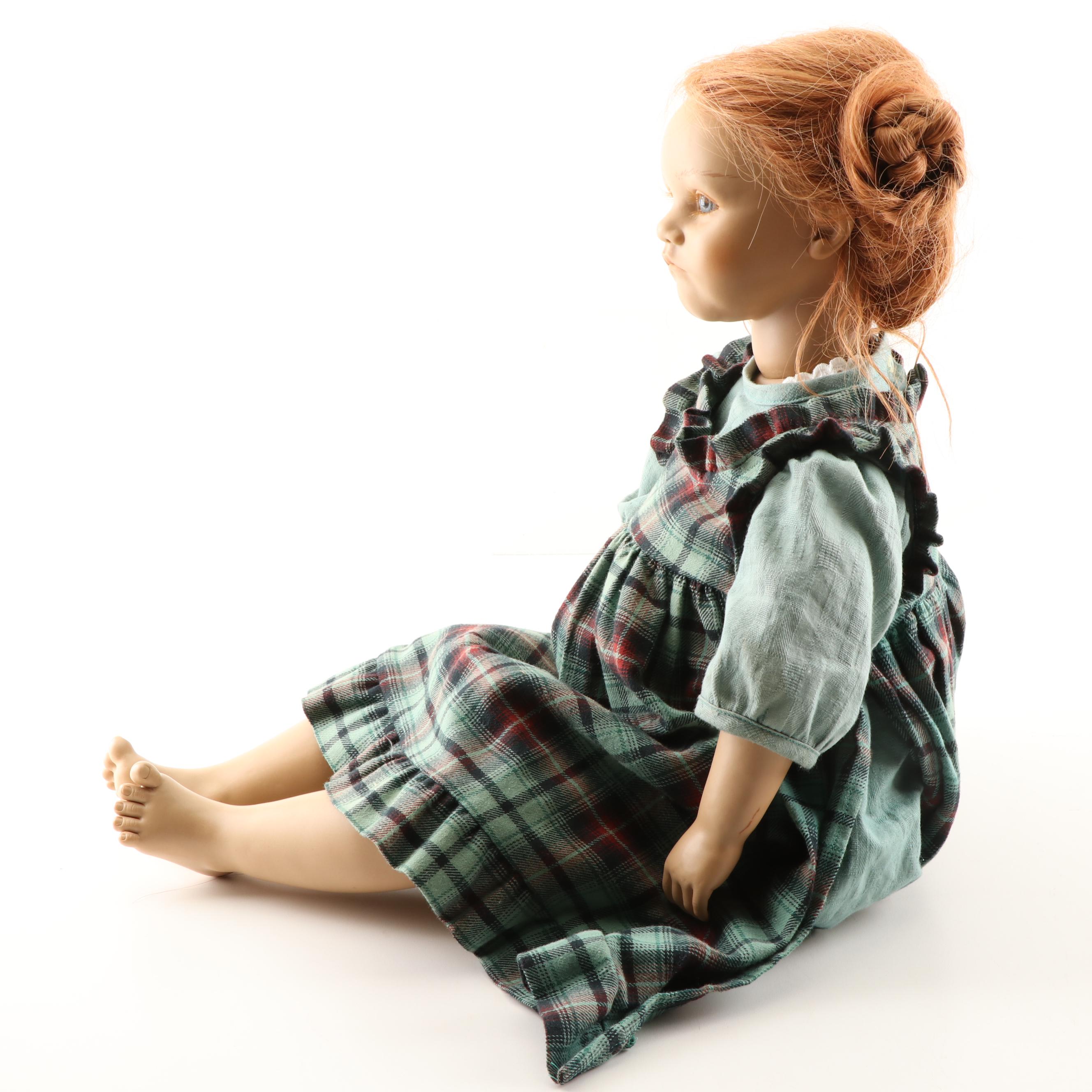 Annette Himstedt The Barefoot Children Series "Kathe" Doll, Late 20th Century
