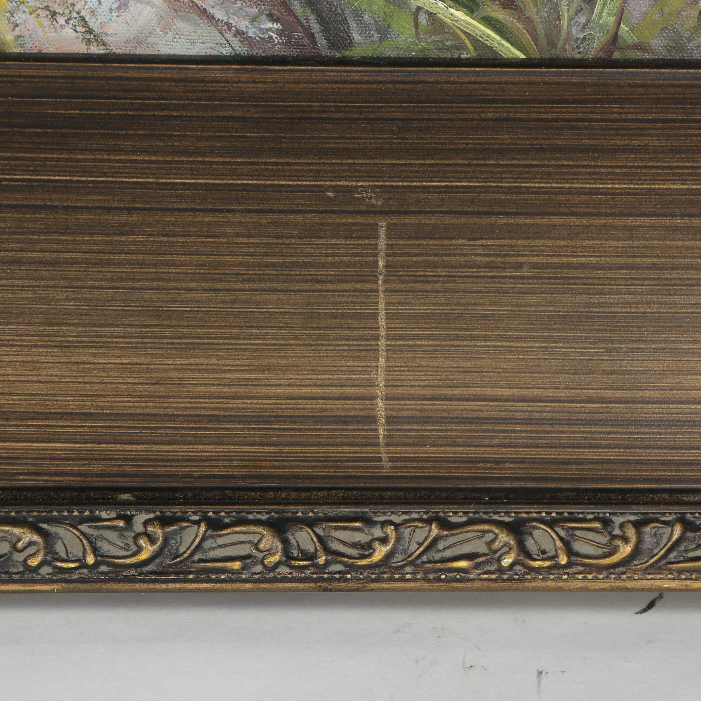 Frank Oil Painting of a Tiger