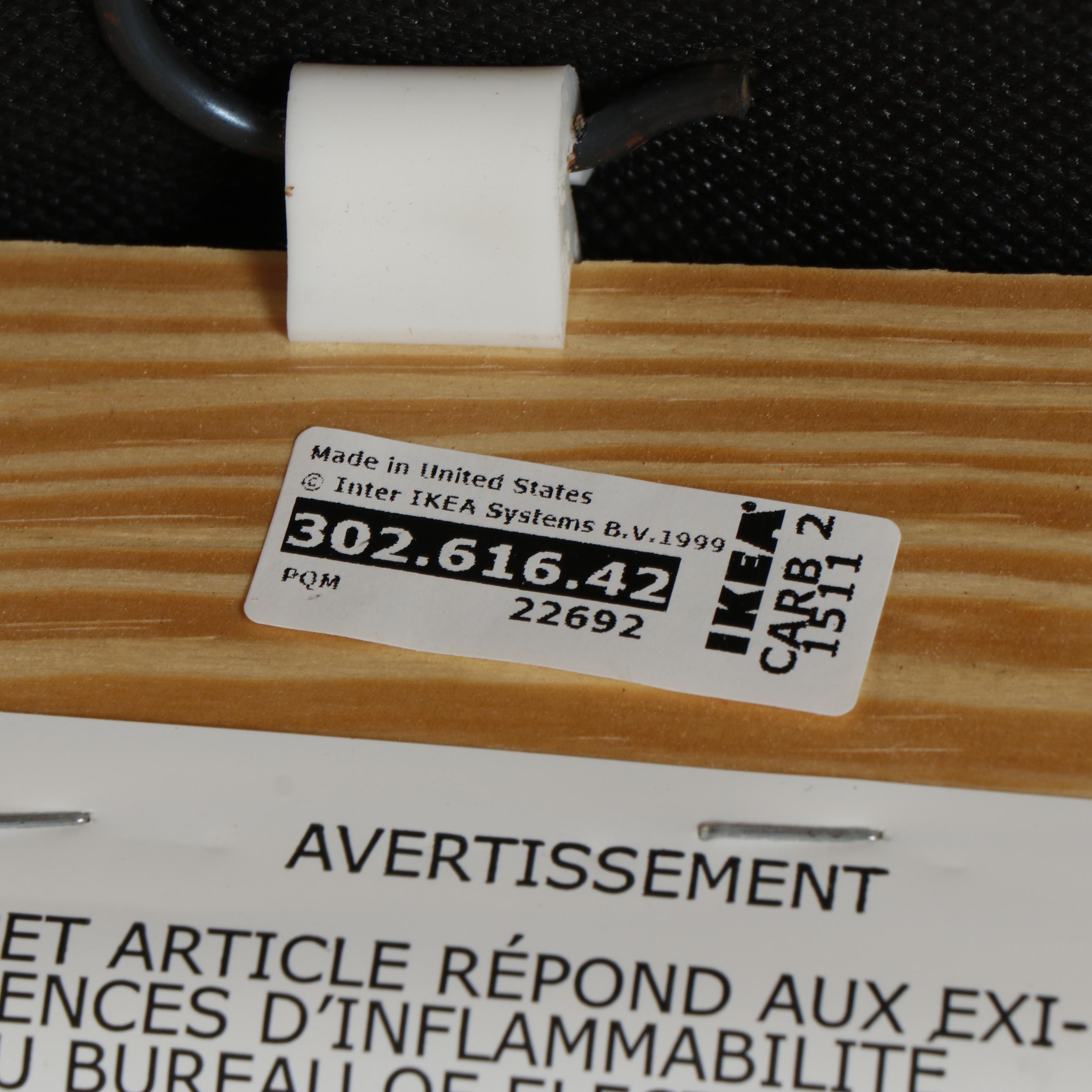 IKEA "SKOGABY" Modern Gray Leather Sofa