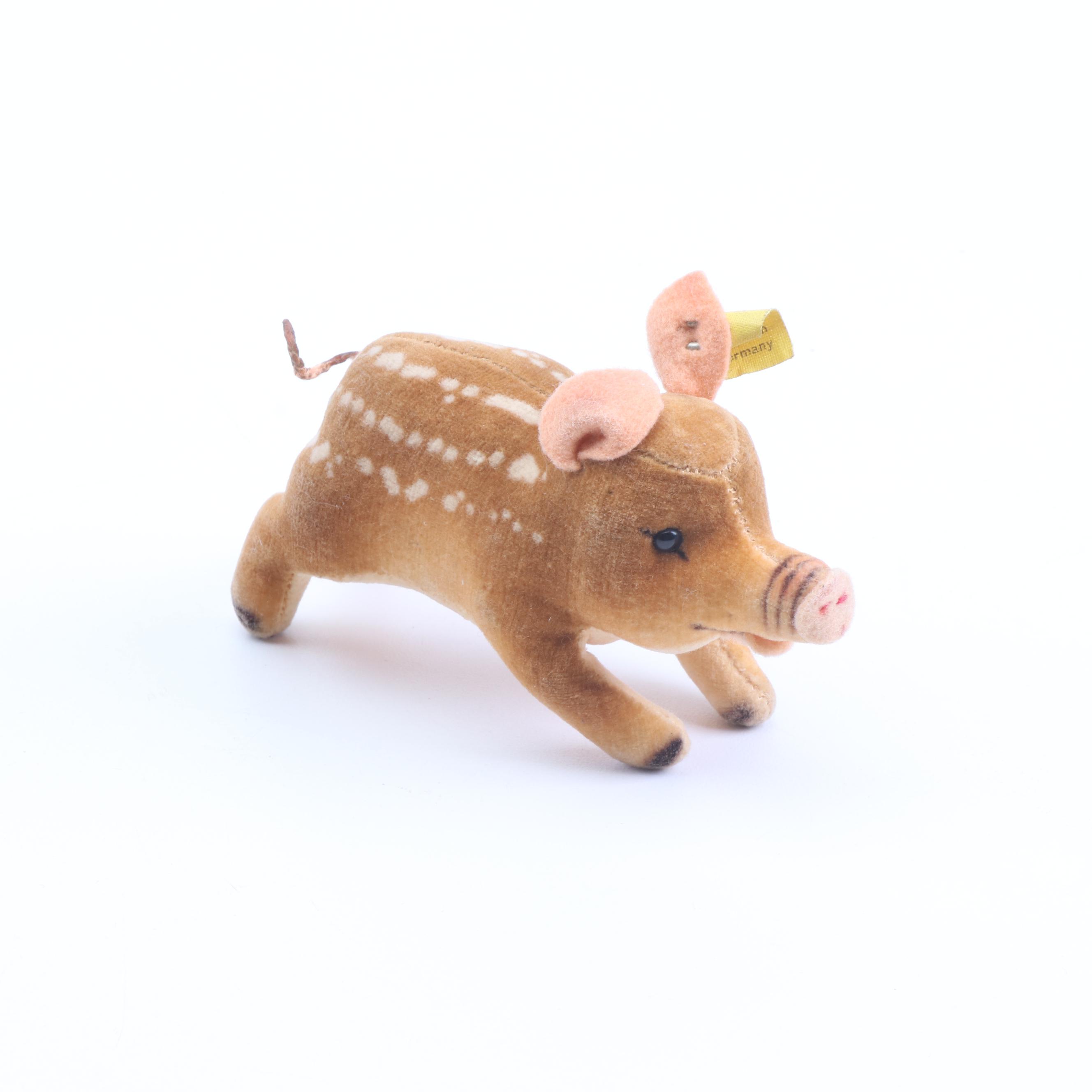 Steiff Stuffed Animals Including "Lamby", Mid 20th Century