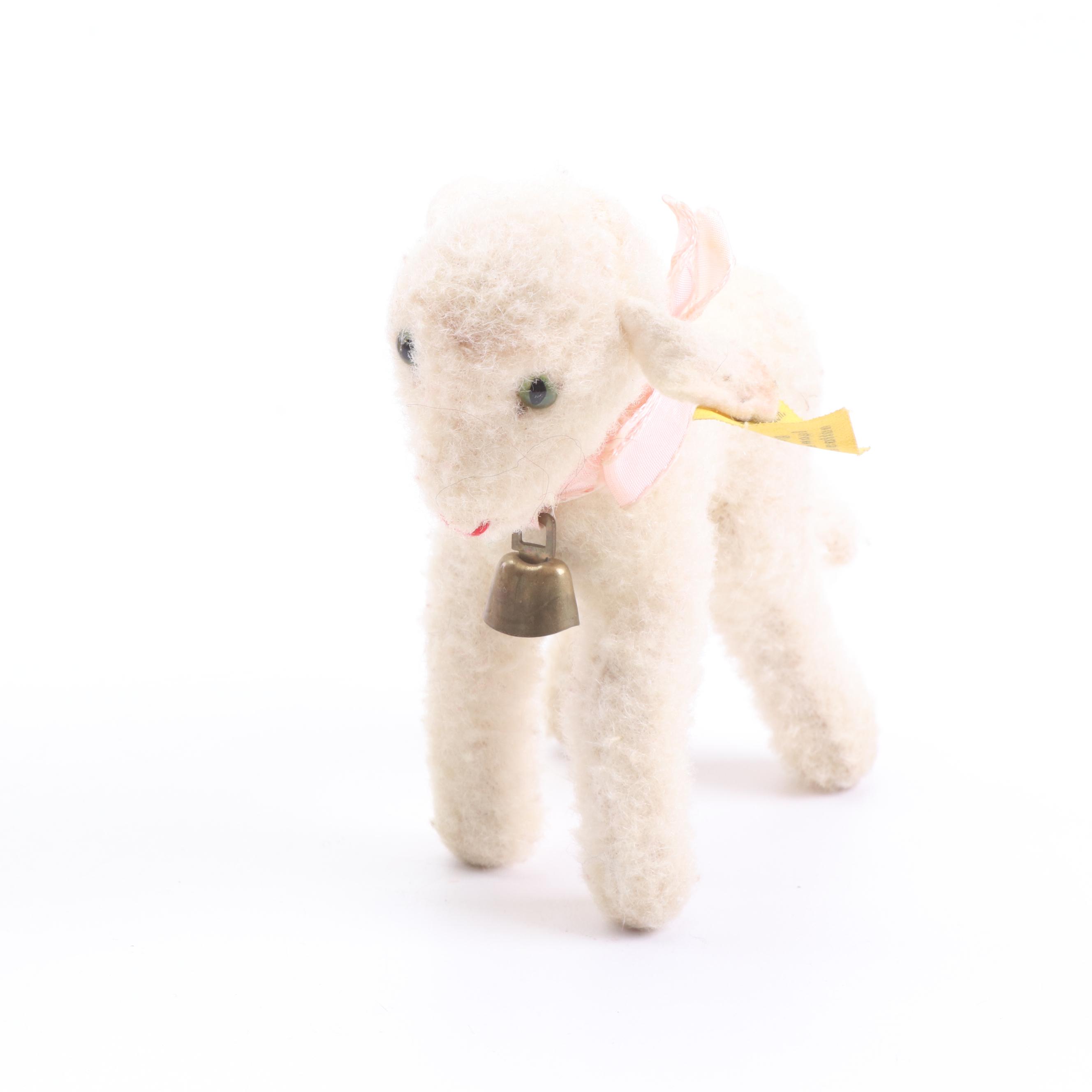 Steiff Stuffed Animals Including "Lamby", Mid 20th Century