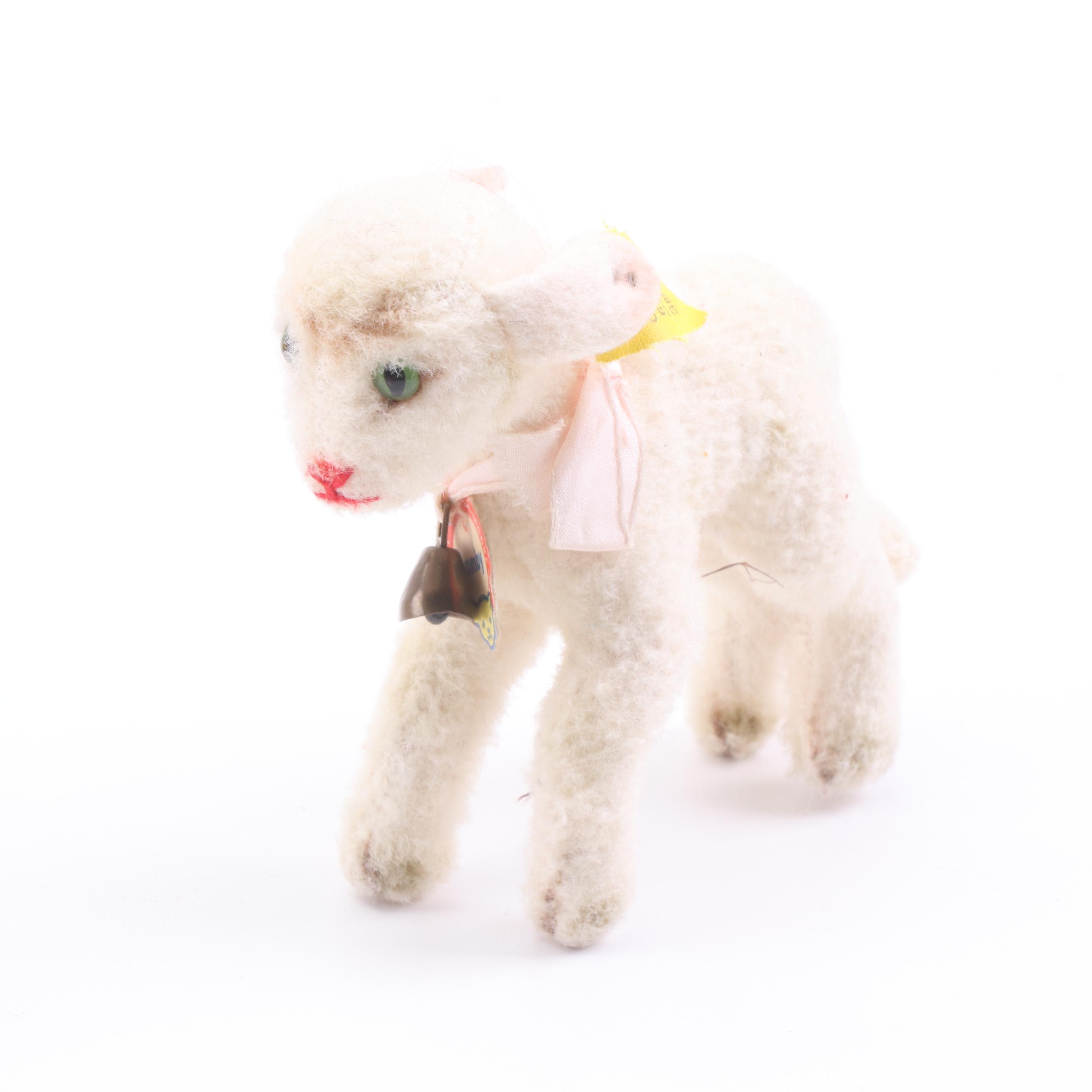 Steiff Stuffed Animals Including "Lamby", Mid 20th Century