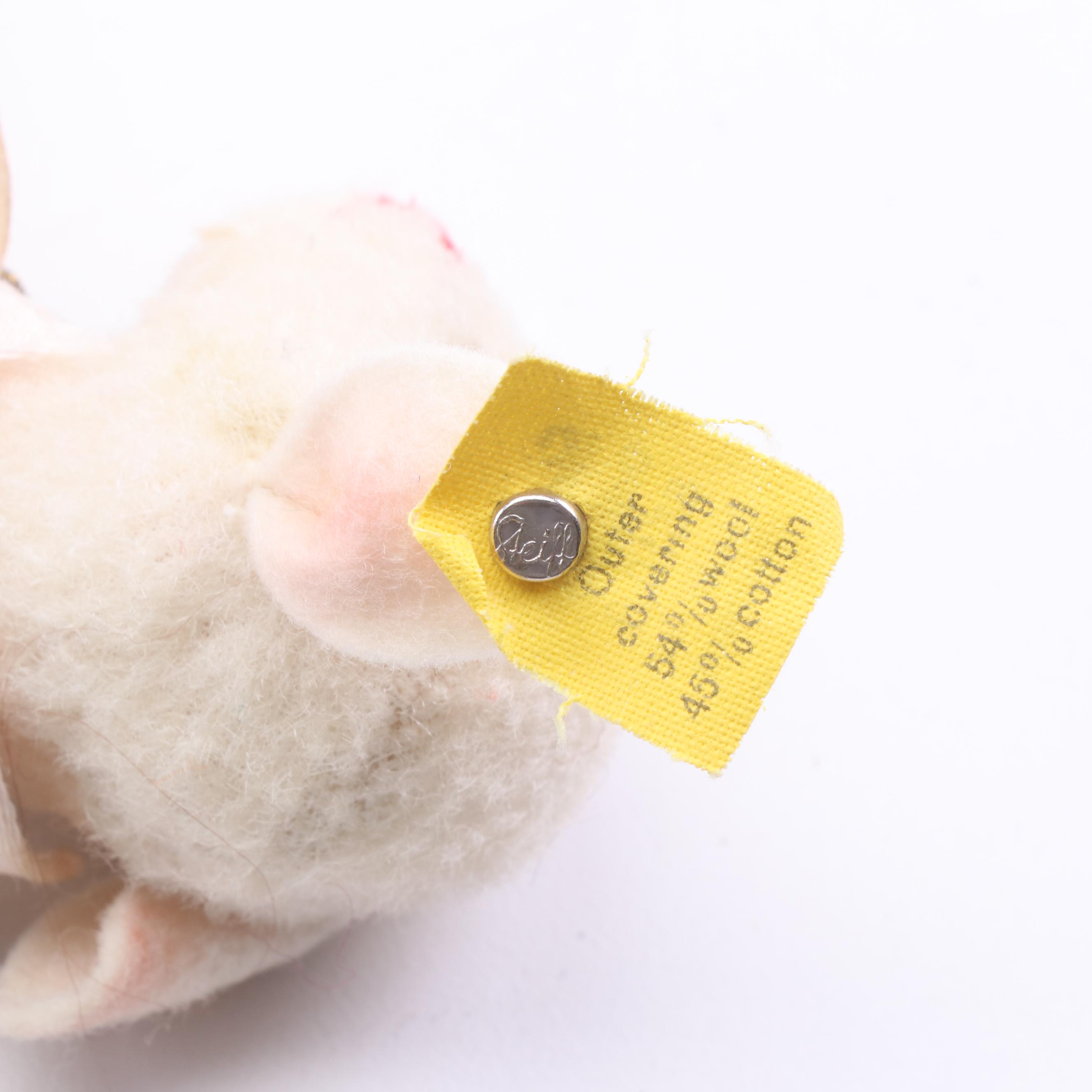 Steiff Stuffed Animals Including "Lamby", Mid 20th Century