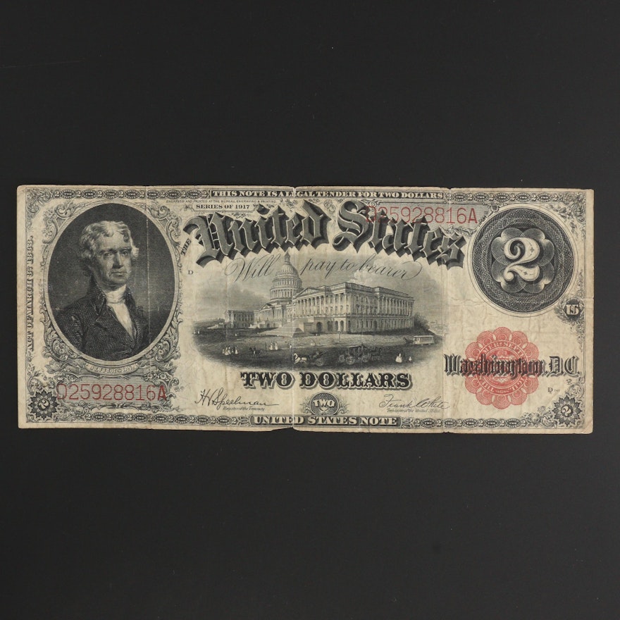 Series of 1917 $2 U.S. Legal Tender Note