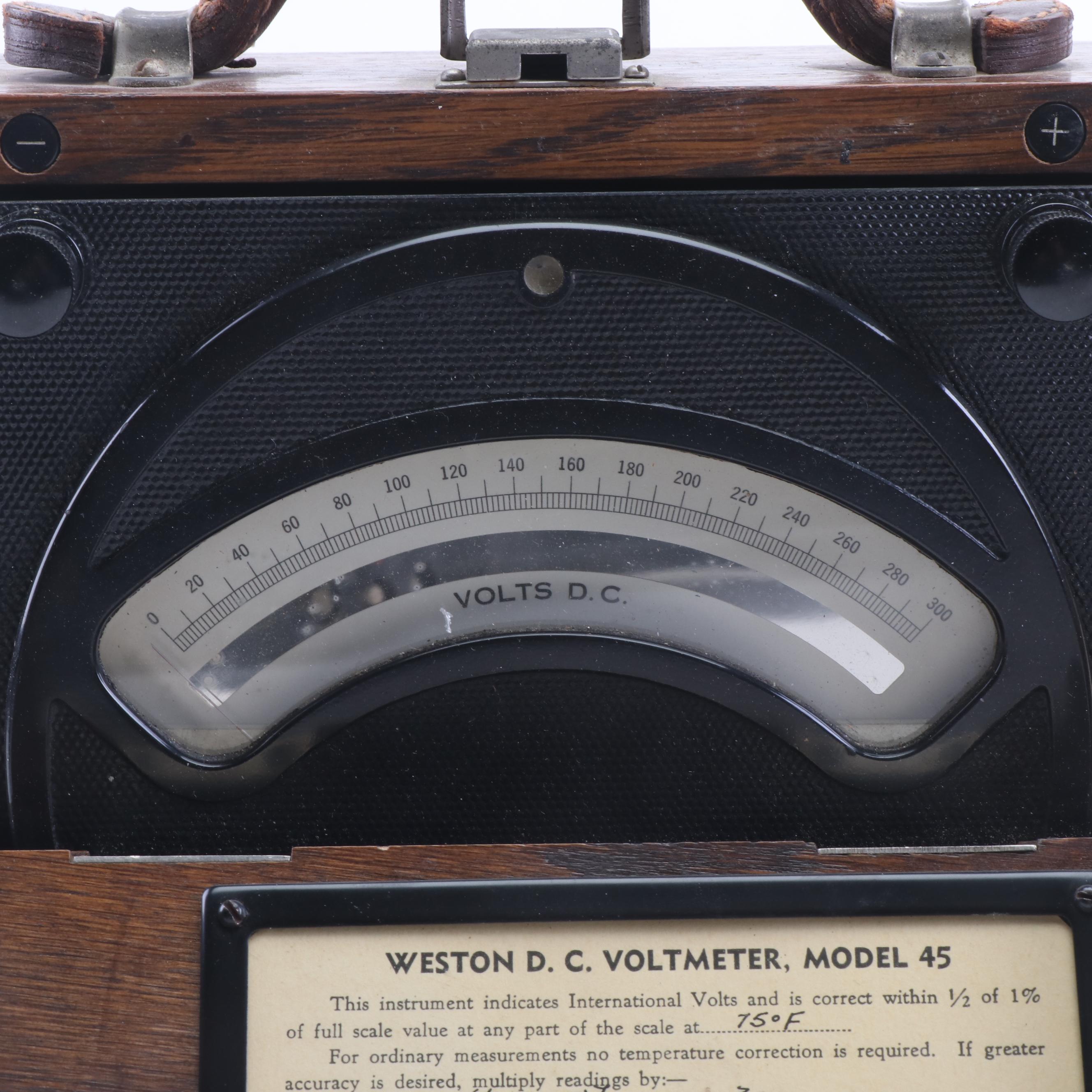 Thompson Indicator, Weston Voltmeters Automotive Tools, Vintage