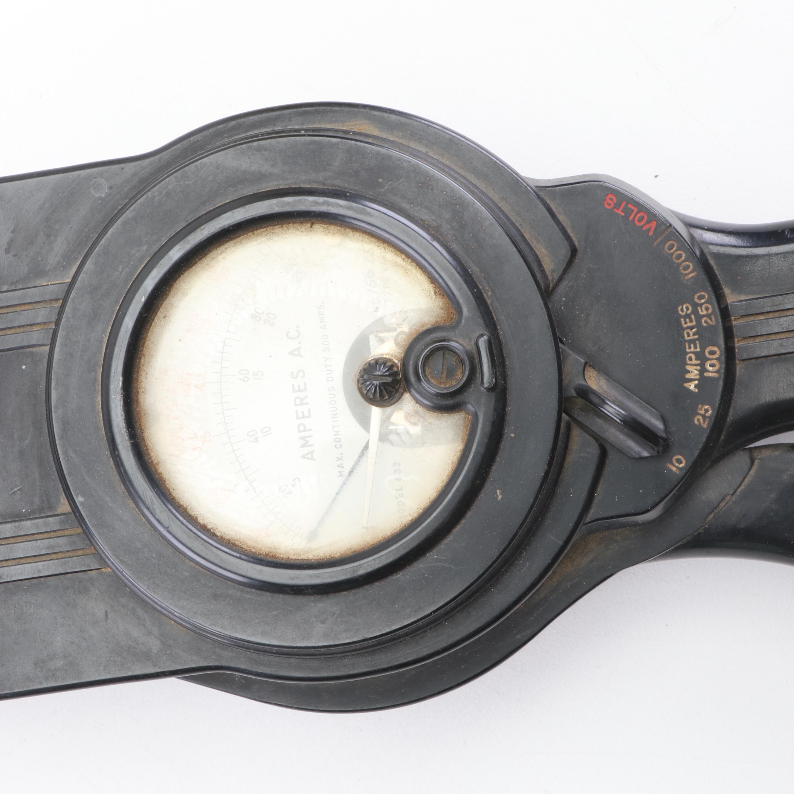 Thompson Indicator, Weston Voltmeters Automotive Tools, Vintage
