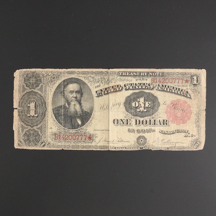 Series of 1891 $1 U.S. Treasury Note