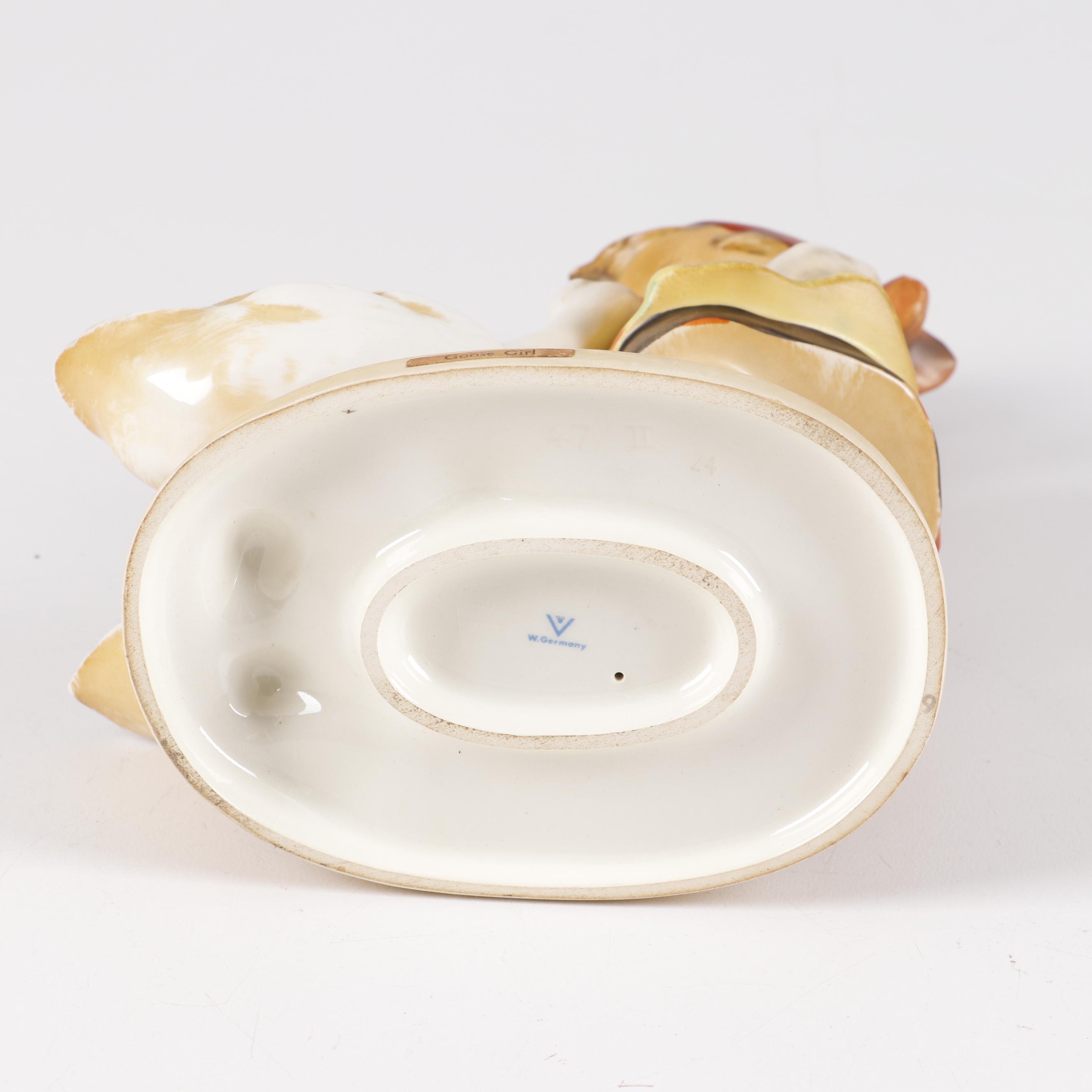 Goebel Hummel "Goose Girl" and "Serenade" Porcelain Figurines