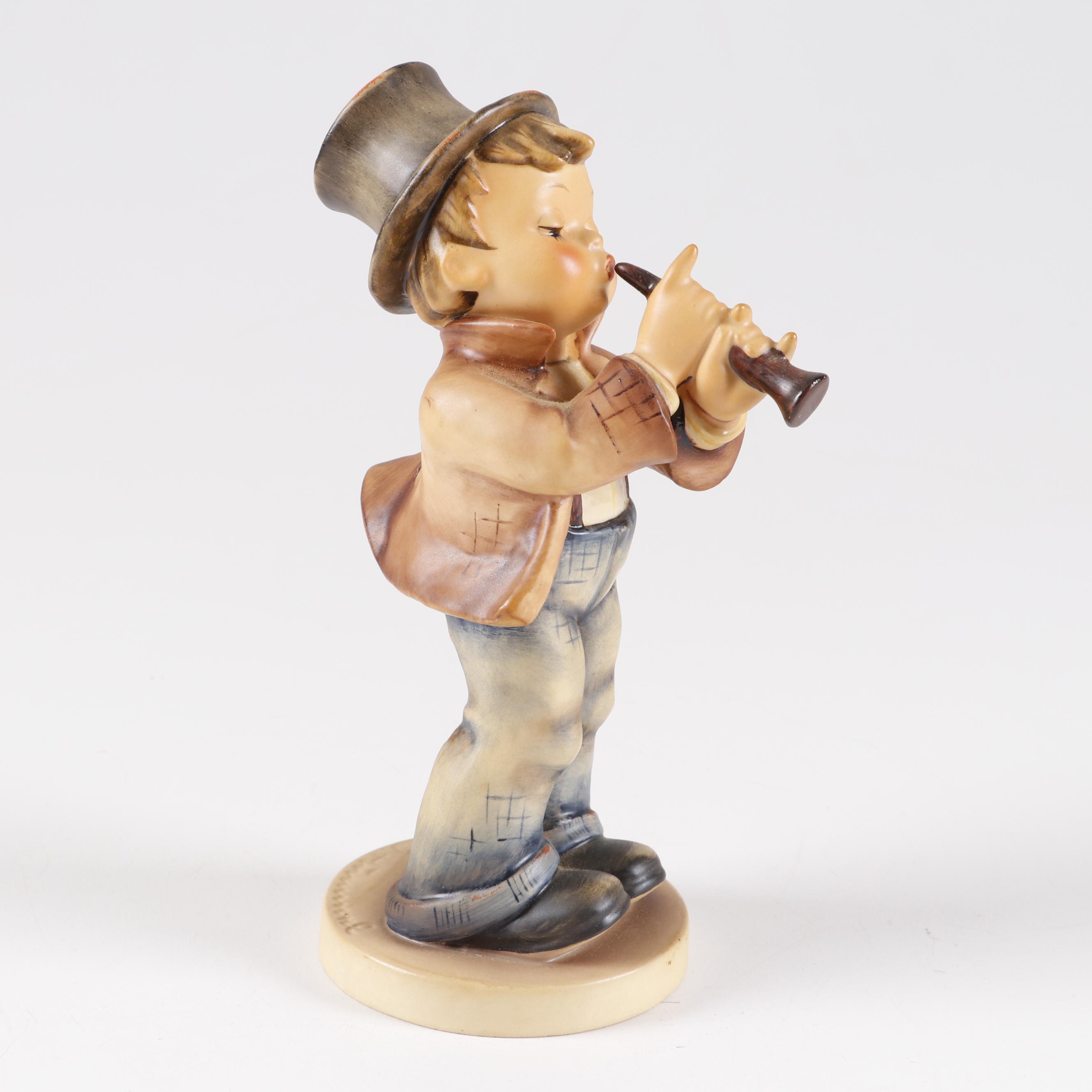 Goebel Hummel "Goose Girl" and "Serenade" Porcelain Figurines