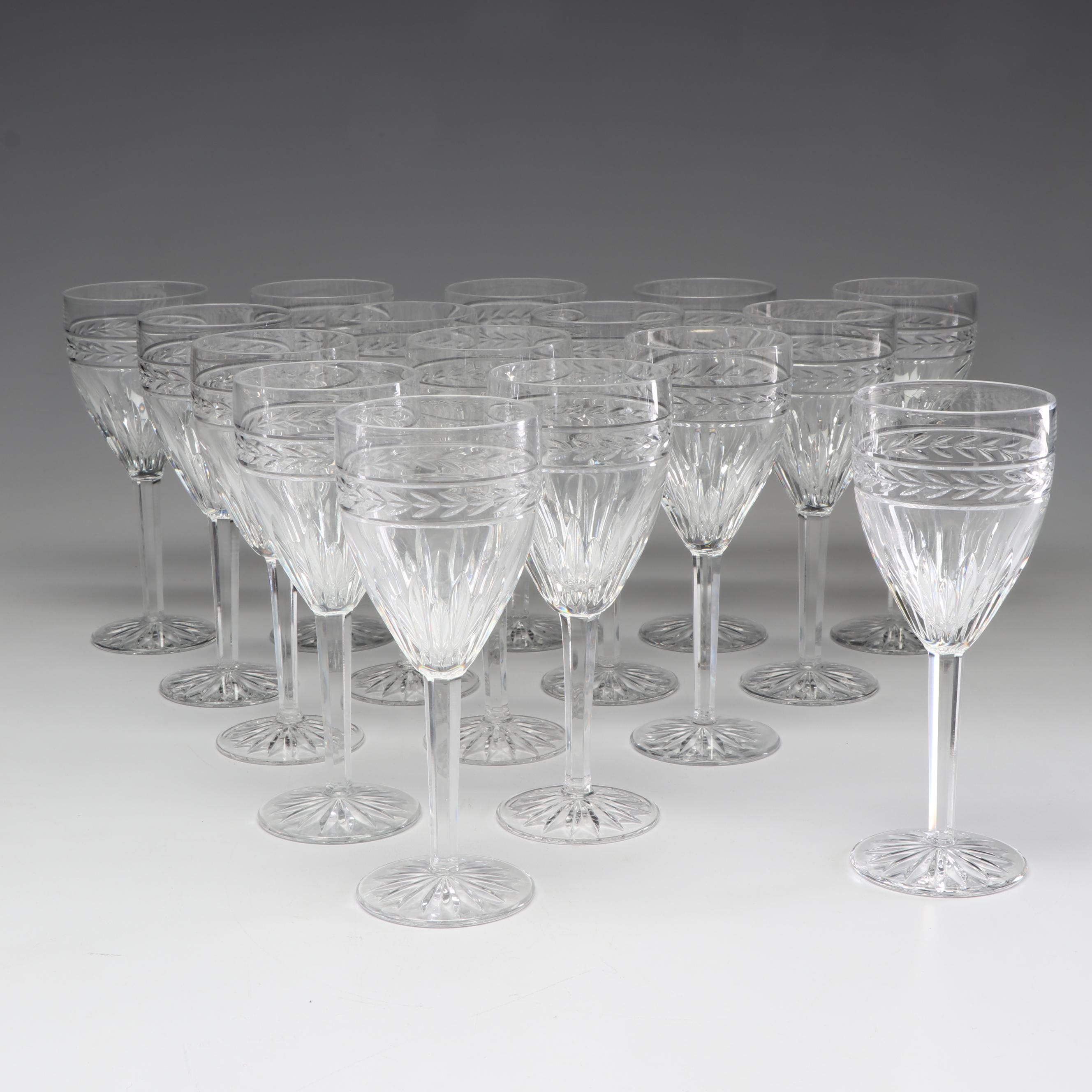 Sixteen Waterford "Laurel" Water Goblets