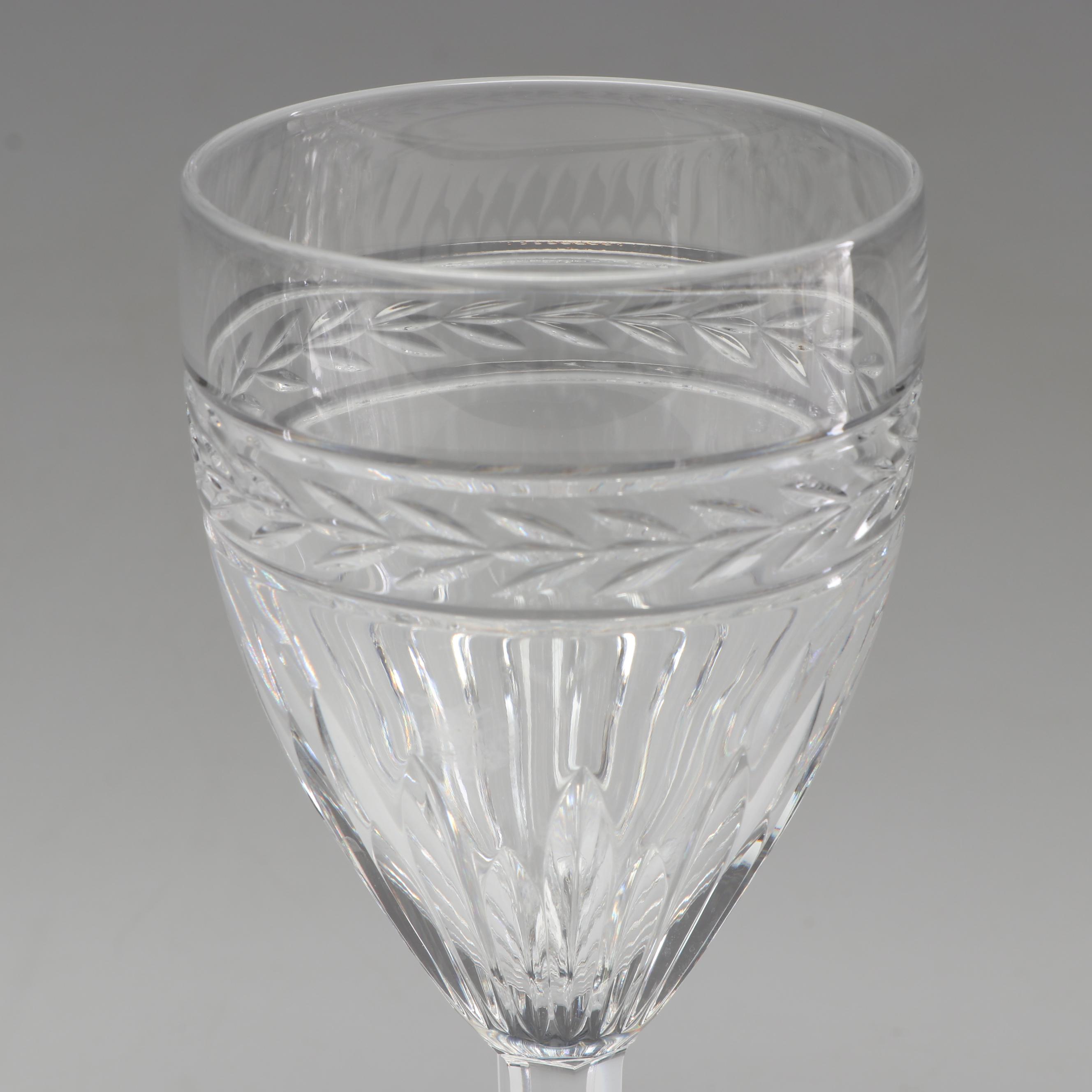 Sixteen Waterford "Laurel" Water Goblets