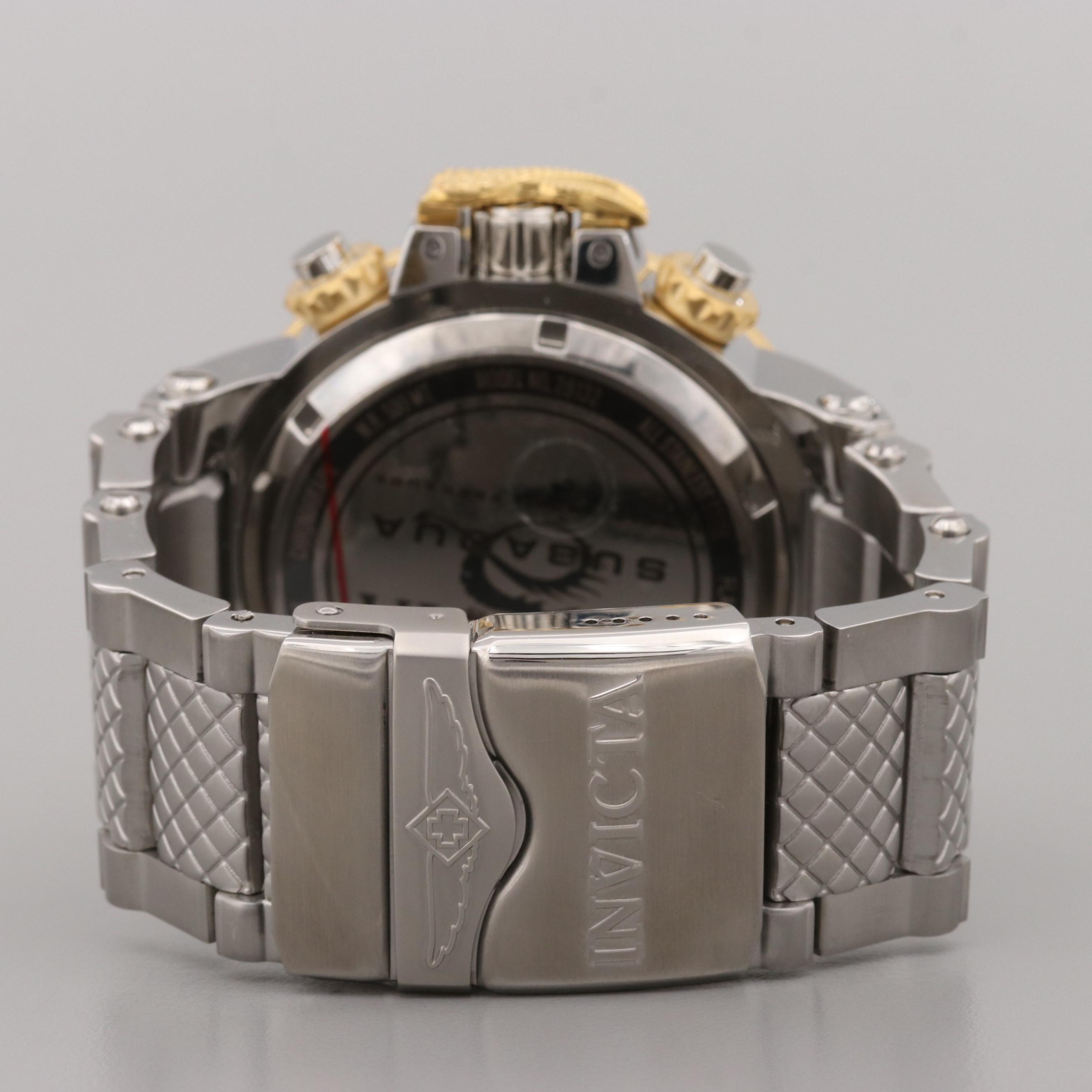 Invicta Subaqua Stainless Steel Watch With Octopus Dial