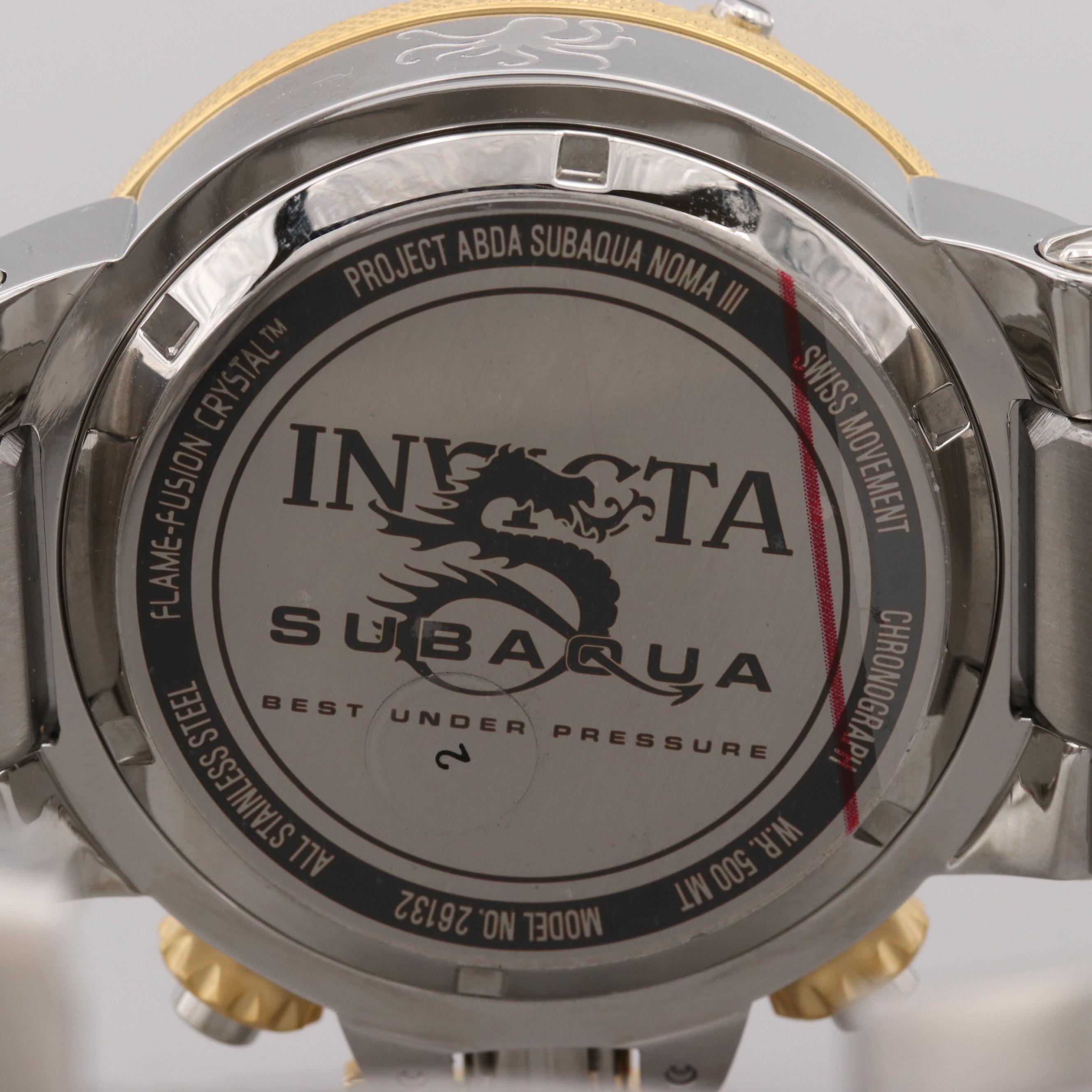 Invicta Subaqua Stainless Steel Watch With Octopus Dial