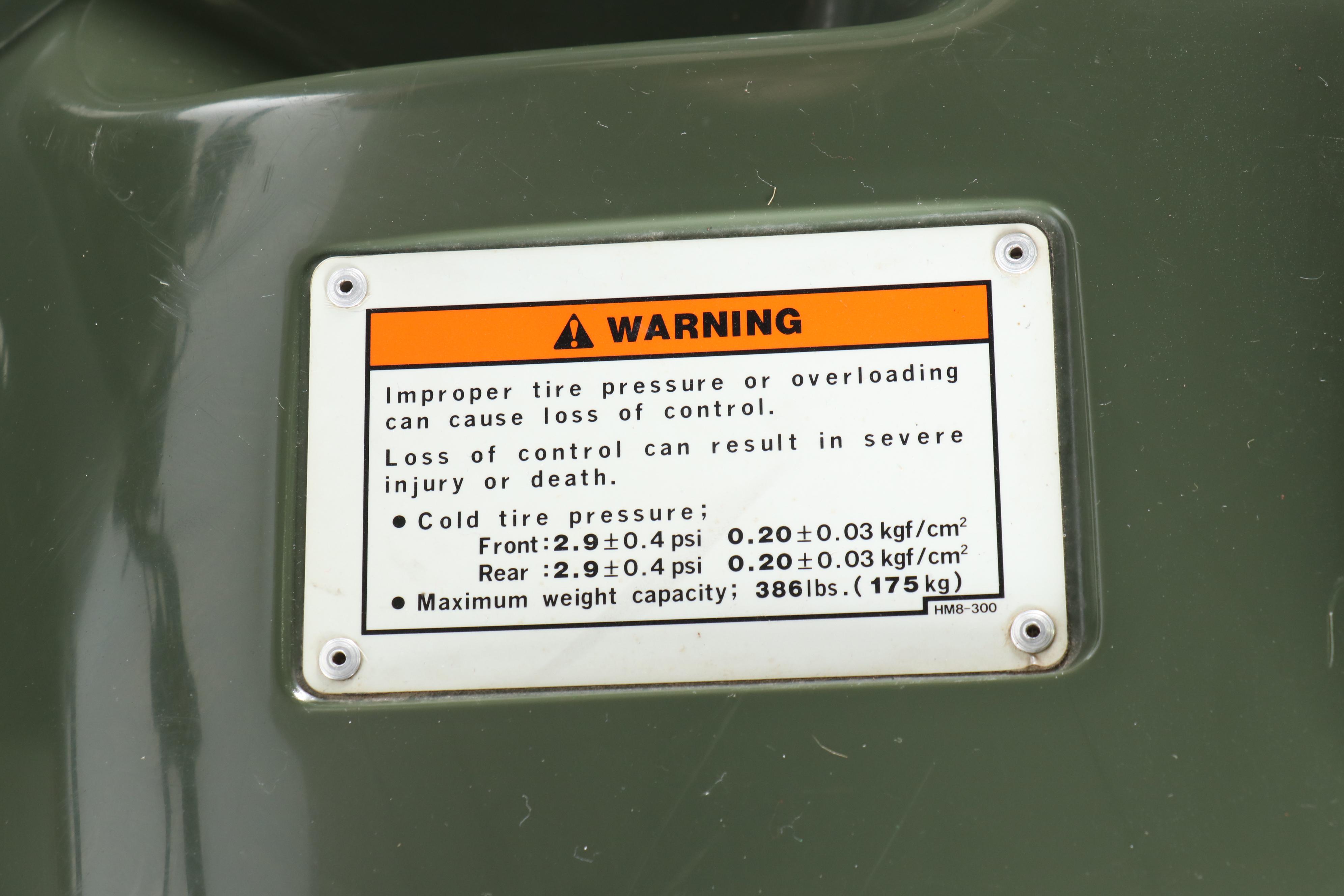 1997 Honda TRX250 FourTrax Recon All Terrain Vehicle