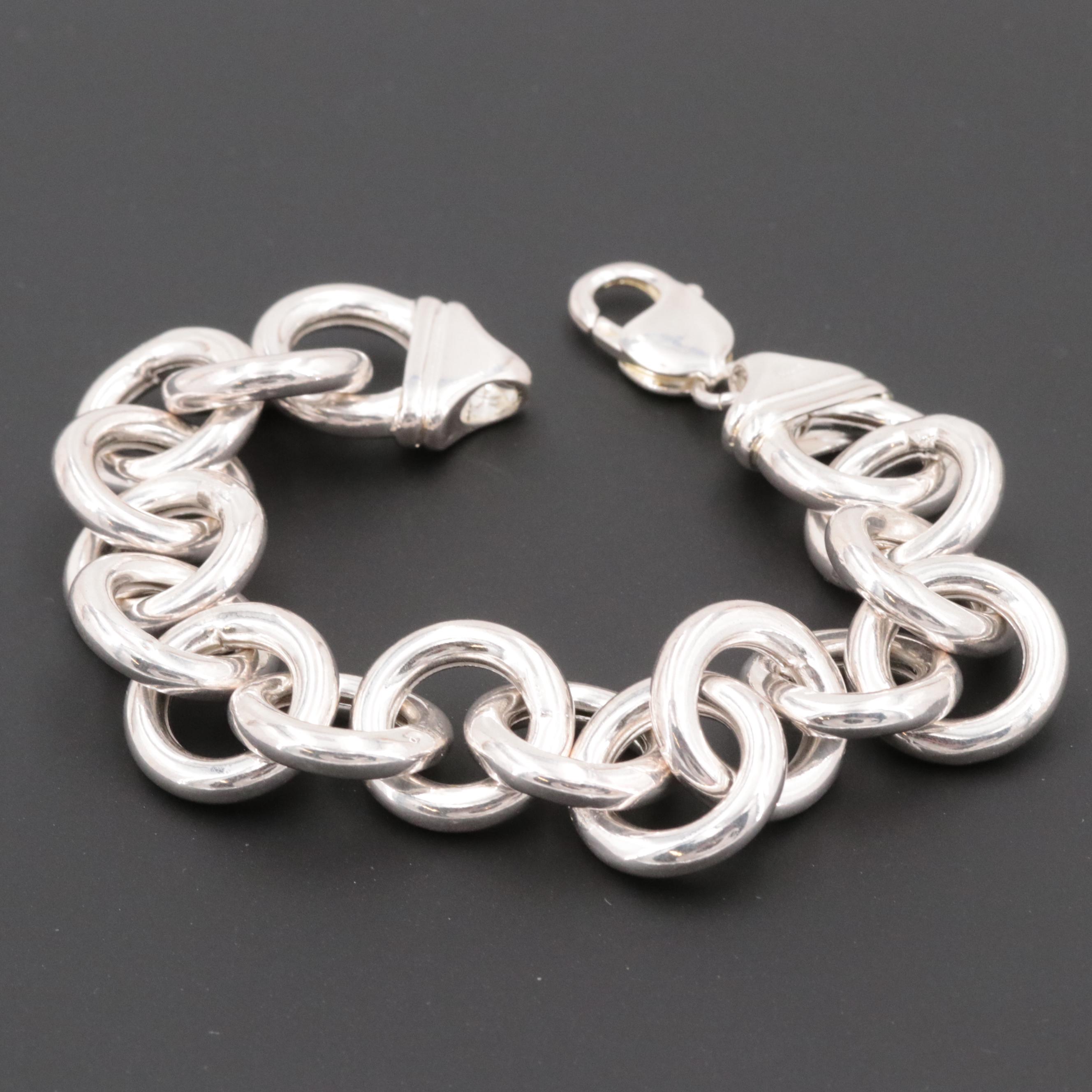 Sterling Silver Rolo Link Bracelet