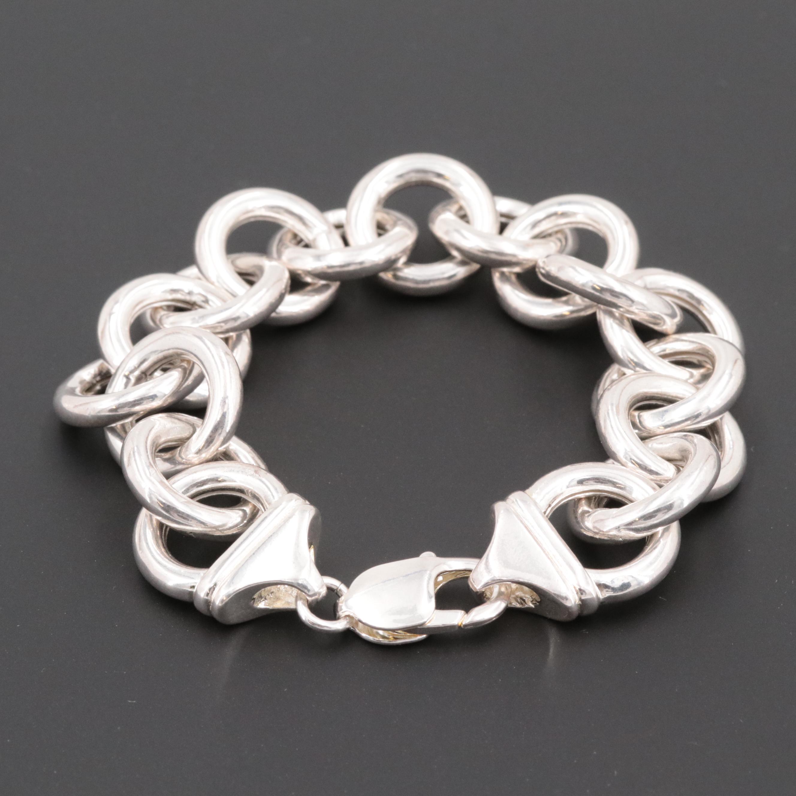 Sterling Silver Rolo Link Bracelet