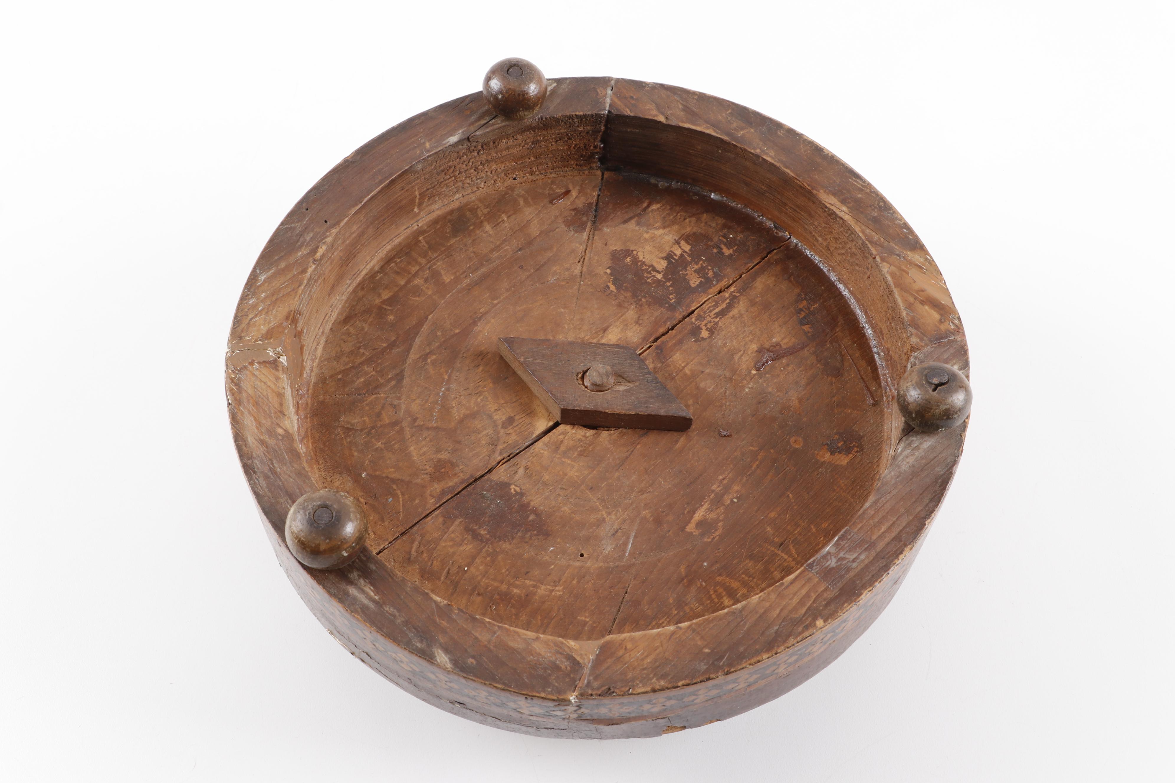 Early Victorian Tunbridge Style Floral Beaded Tuffet, Circa 1850