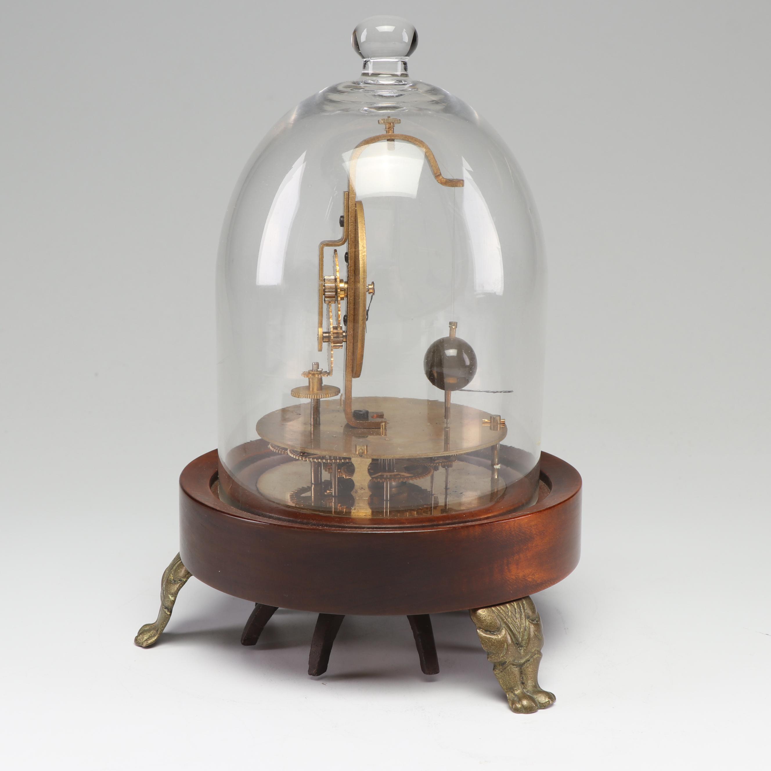 Briggs Rotary Flying Ball Clock with Glass Dome, 1920s