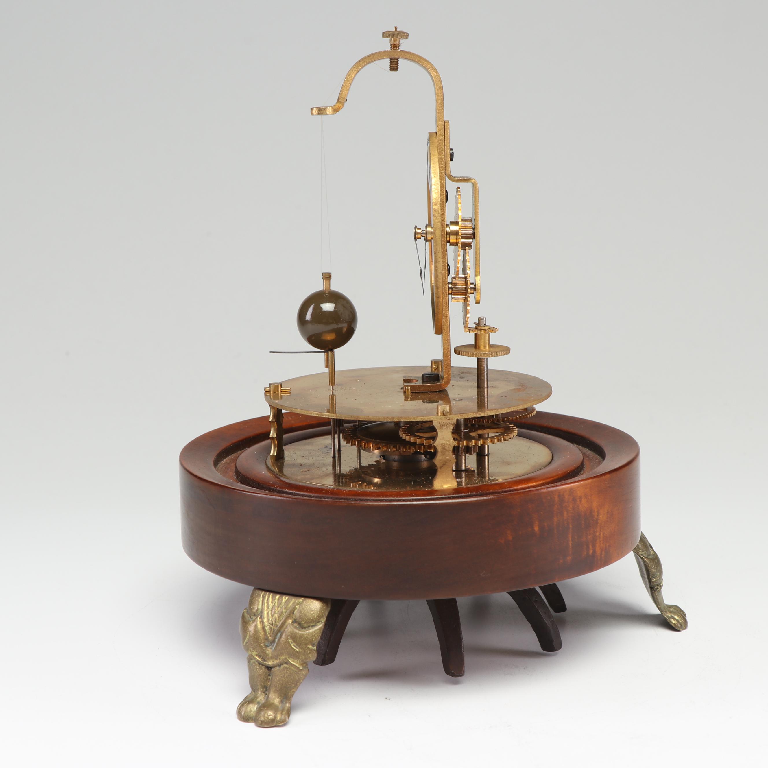 Briggs Rotary Flying Ball Clock with Glass Dome, 1920s