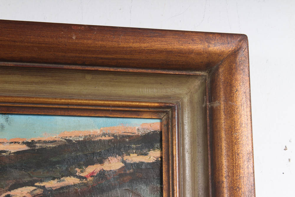 Rafael Ortega Village Scene Oil Painting