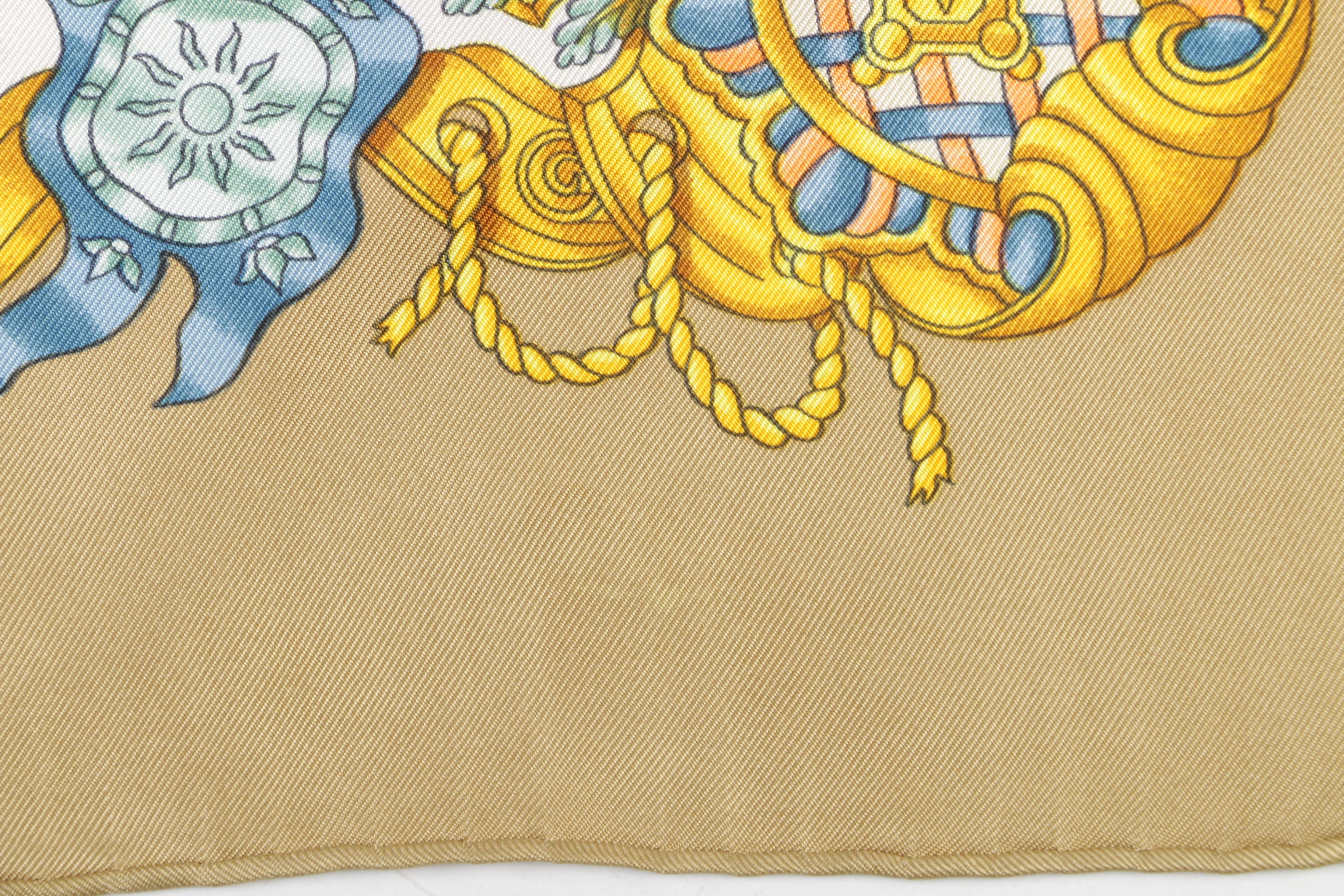 Hermès Paris Silk Twill "Voiles de Lumiere" Scarf Designed by Joachim Metz