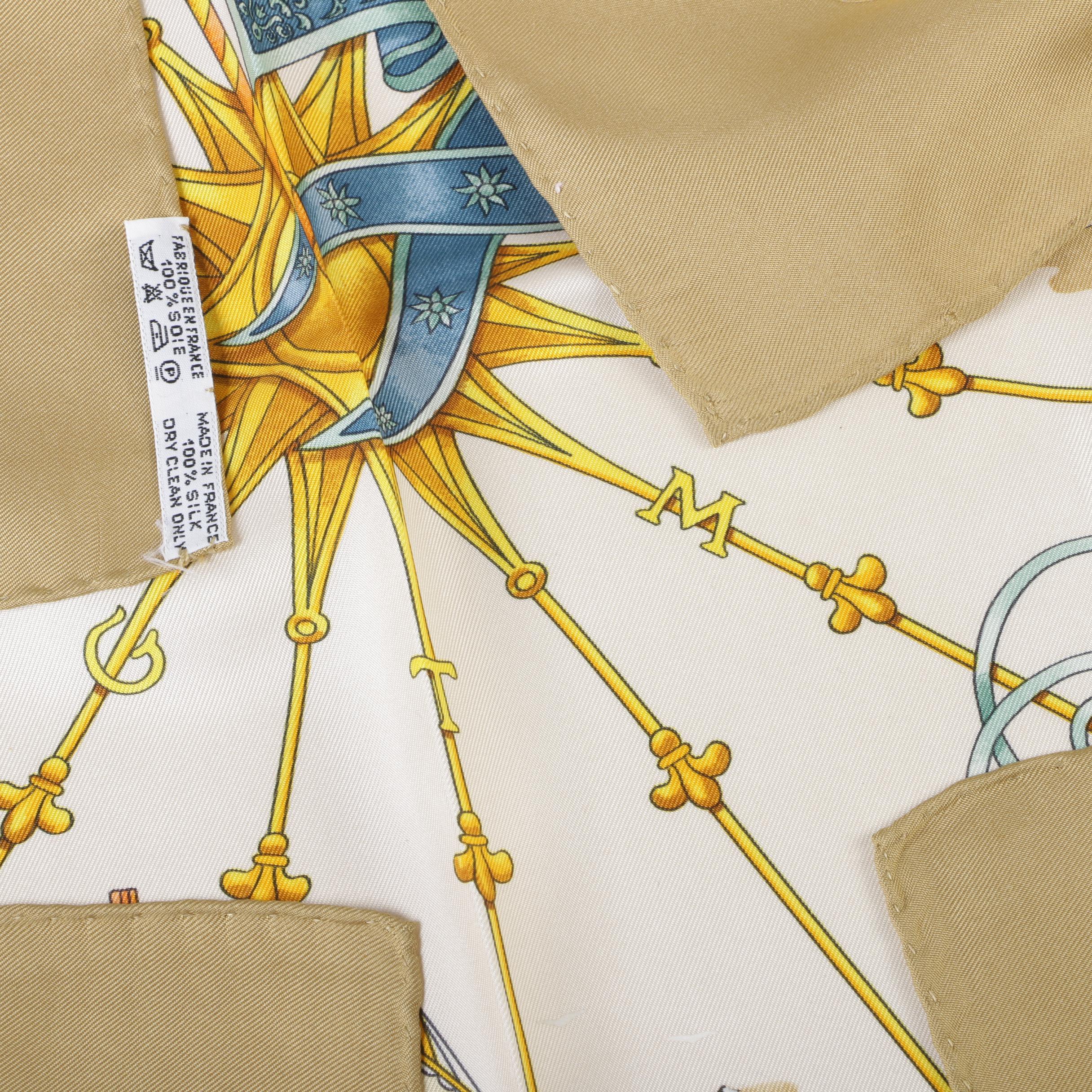 Hermès Paris Silk Twill "Voiles de Lumiere" Scarf Designed by Joachim Metz