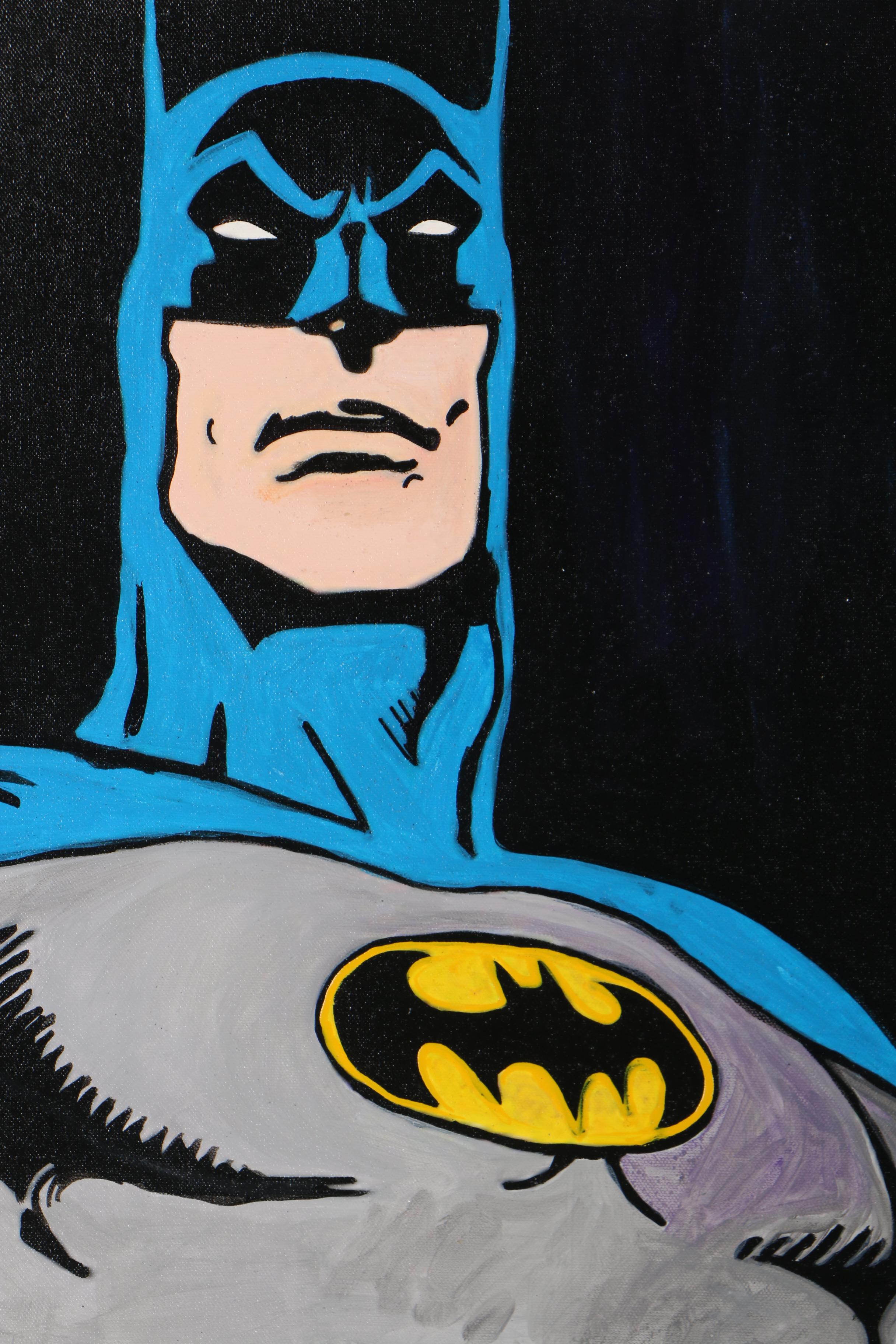 Chris Cargill Pop Art Acrylic Painting "Batman"