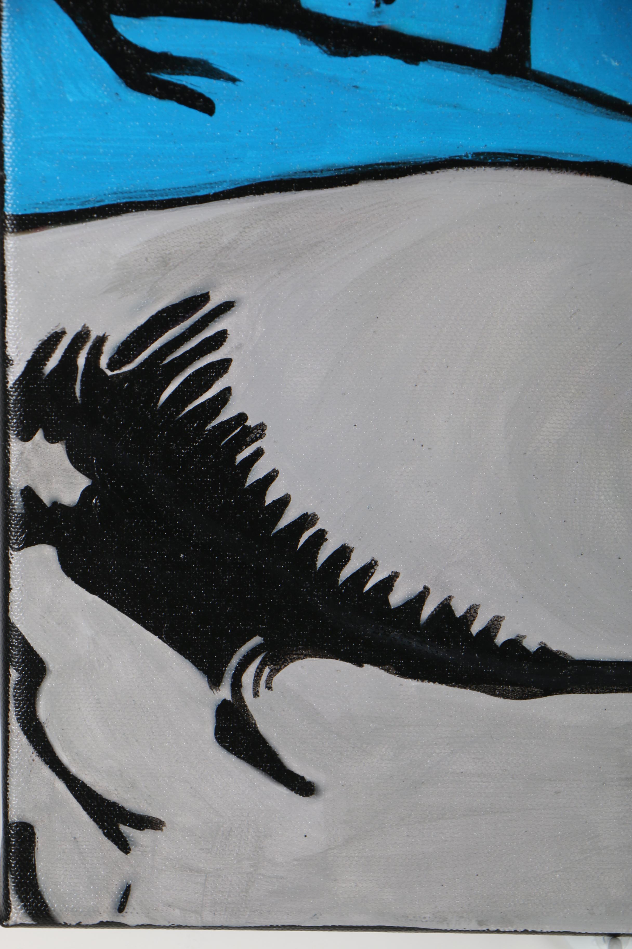 Chris Cargill Pop Art Acrylic Painting "Batman"