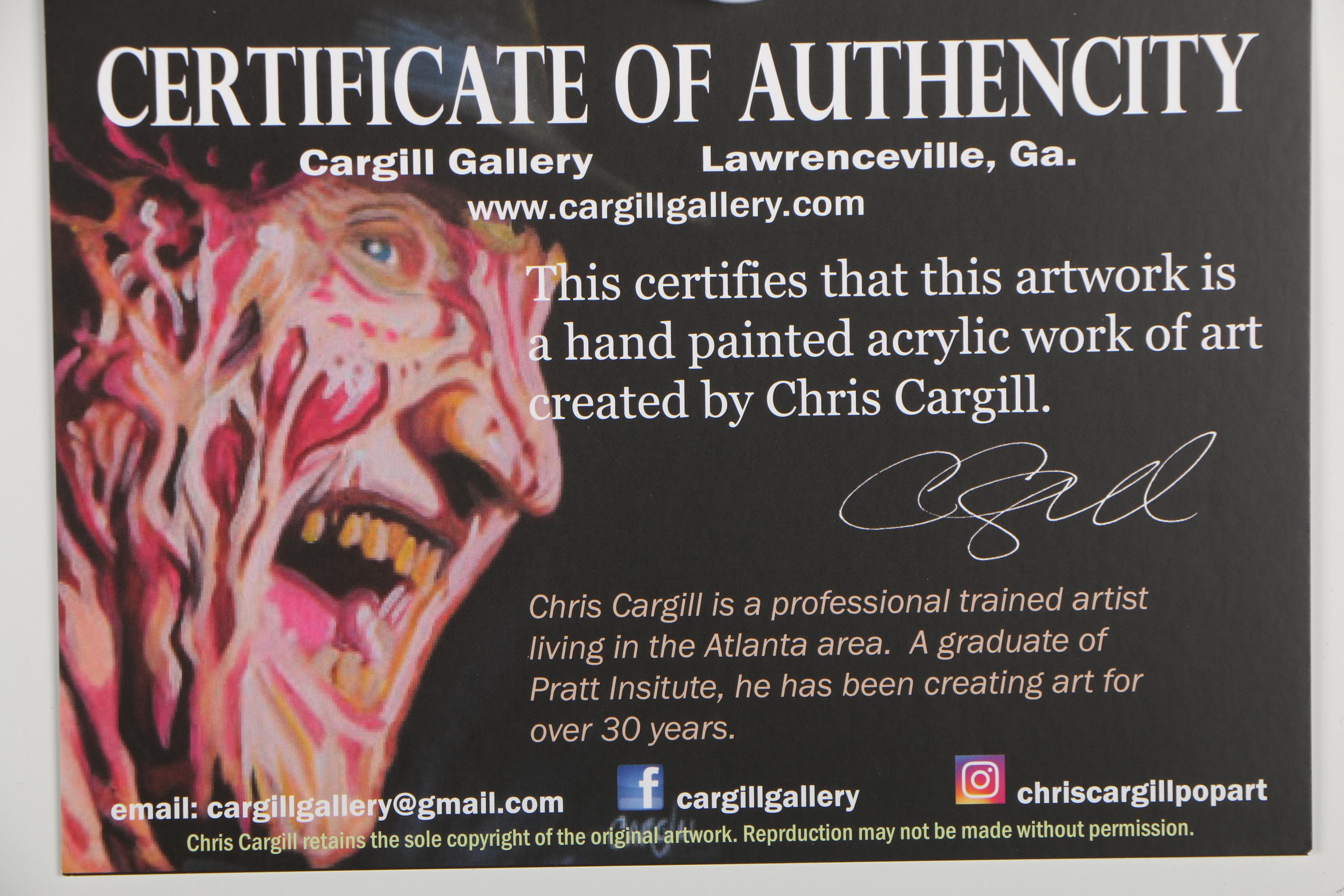 Chris Cargill Pop Art Acrylic Painting "Batman"