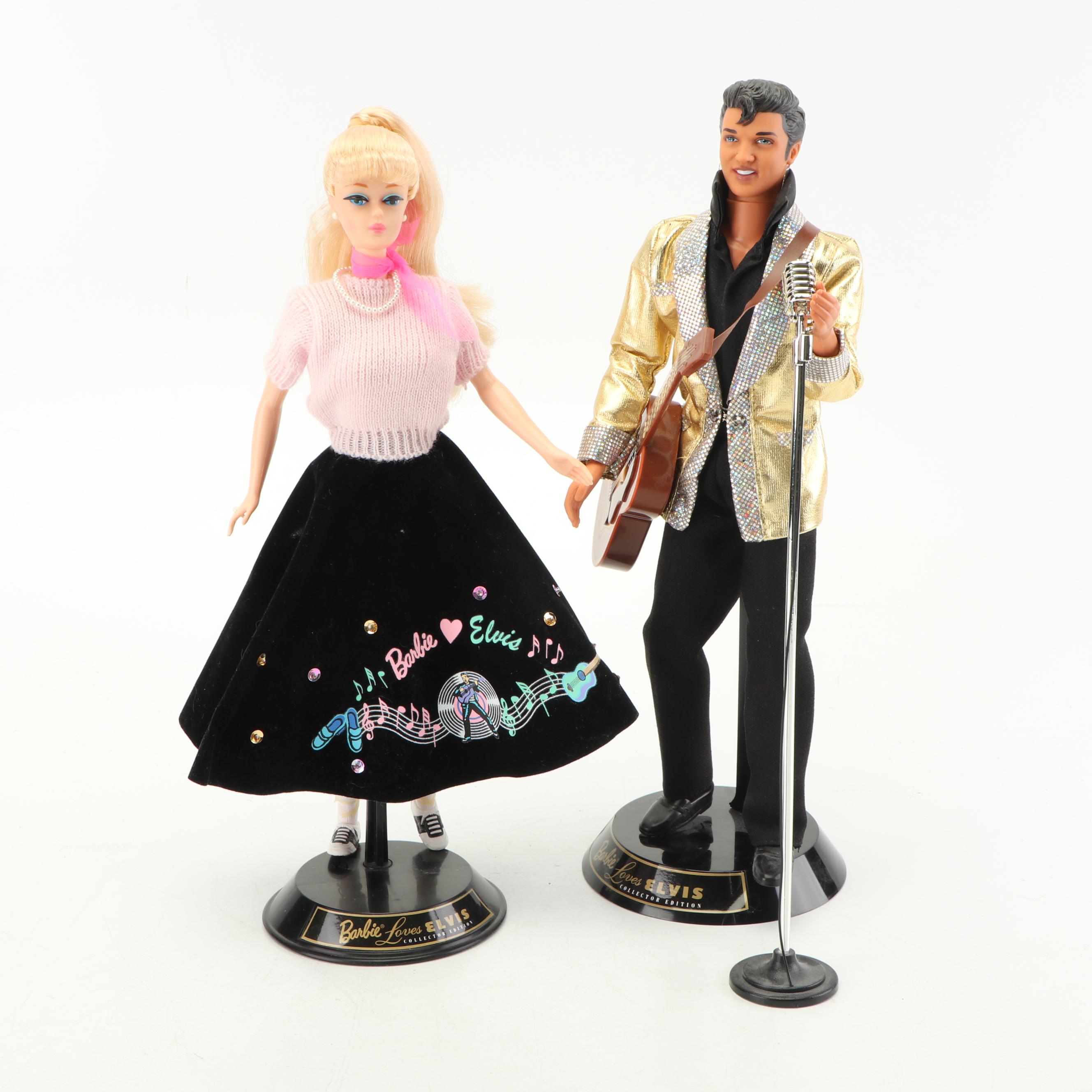 Mattel "Barbie Loves Elvis" Collector's Dolls, 1996