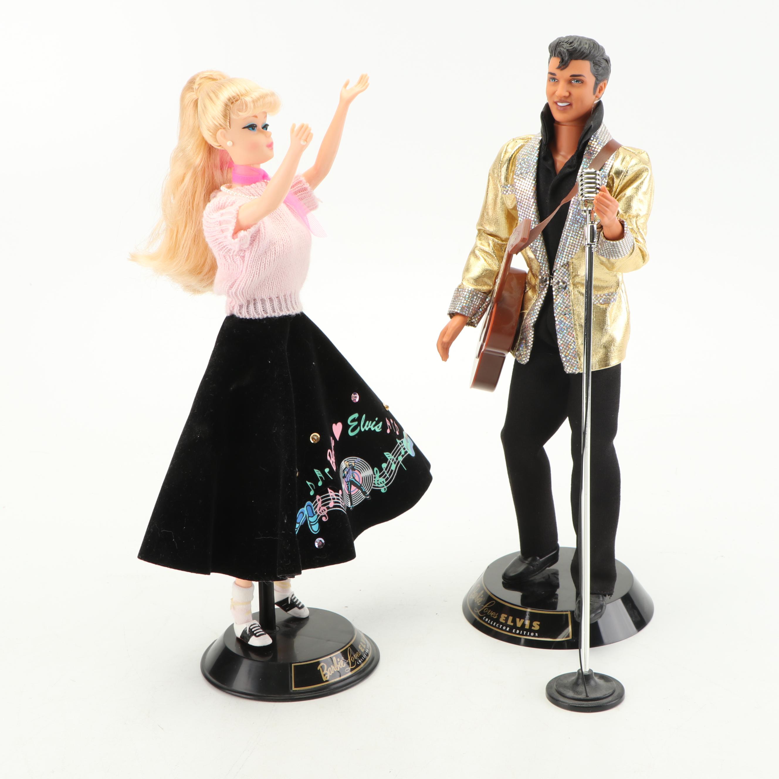 Mattel "Barbie Loves Elvis" Collector's Dolls, 1996