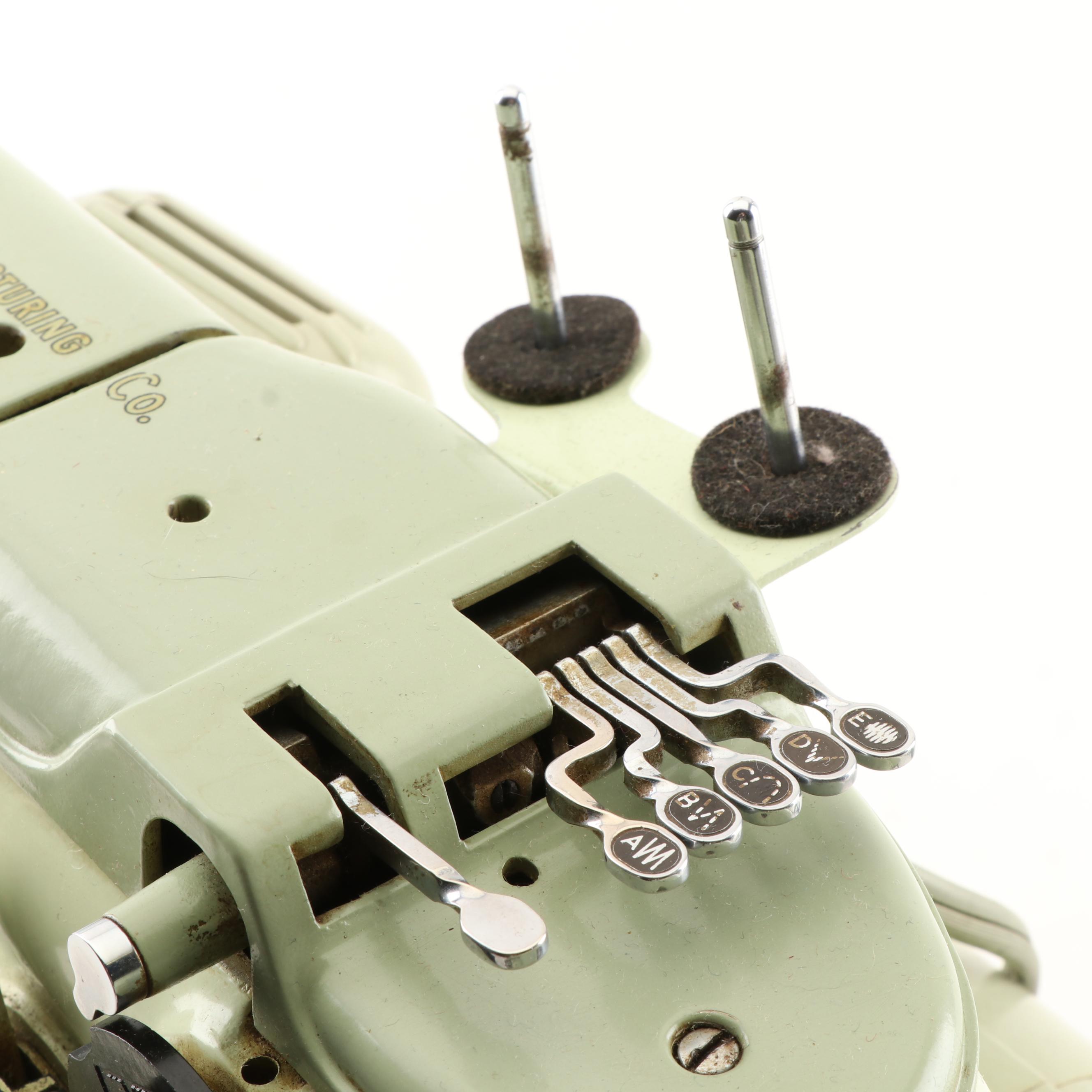 Singer Sewing Machine 319W and Attachments, Circa 1954