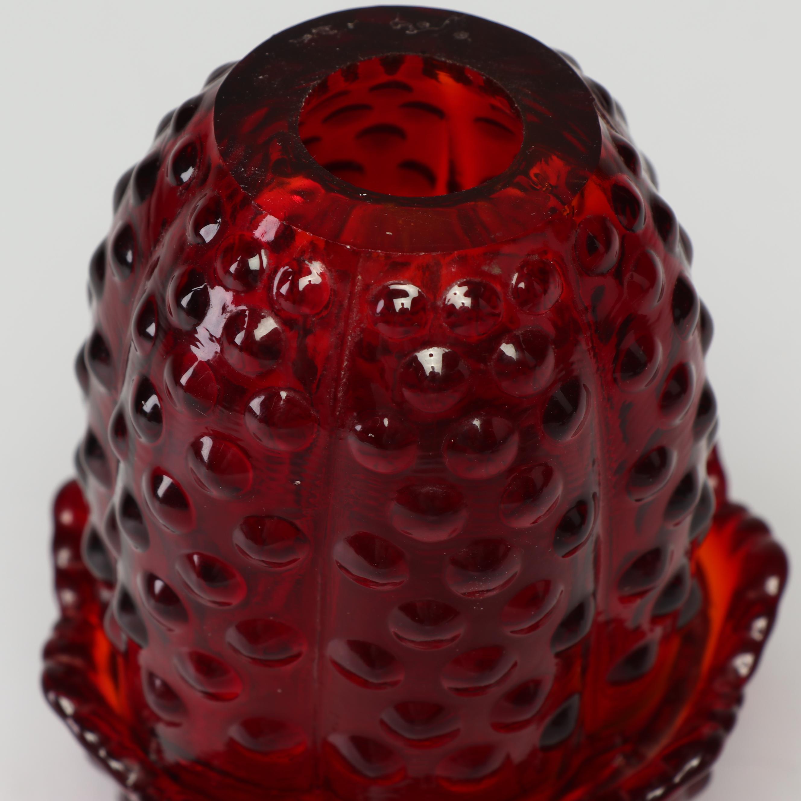 Fenton "Ruby" and "Amberina" Glassware Including Hobnail