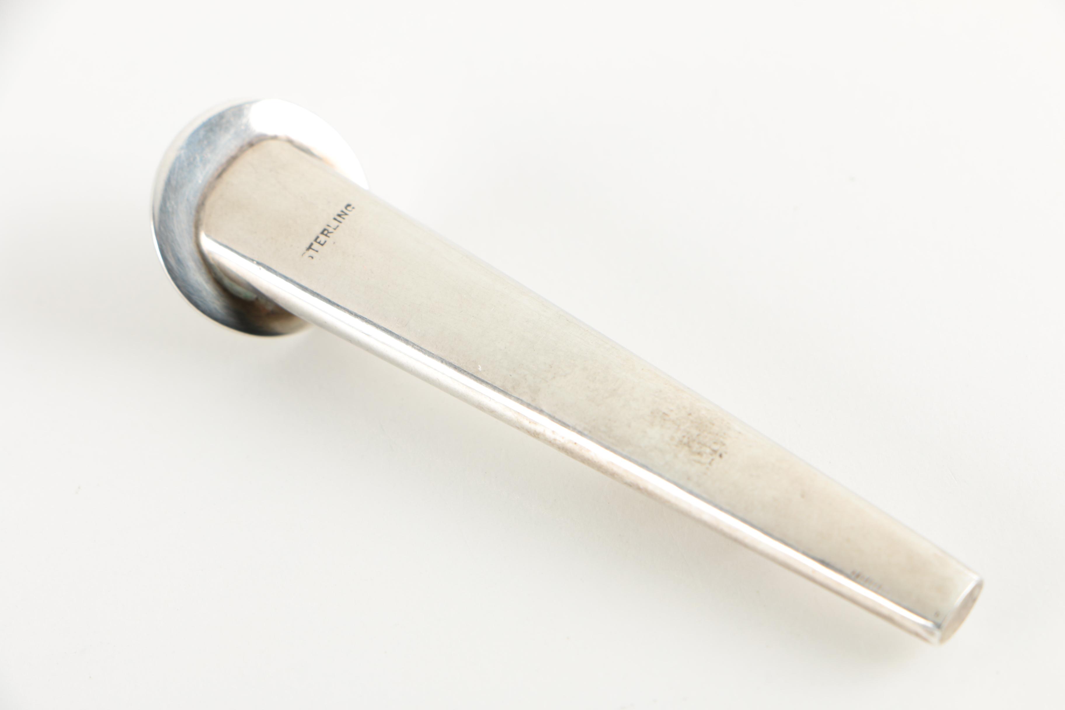 Vintage Sterling Silver Button Hole Boutonnière Holder