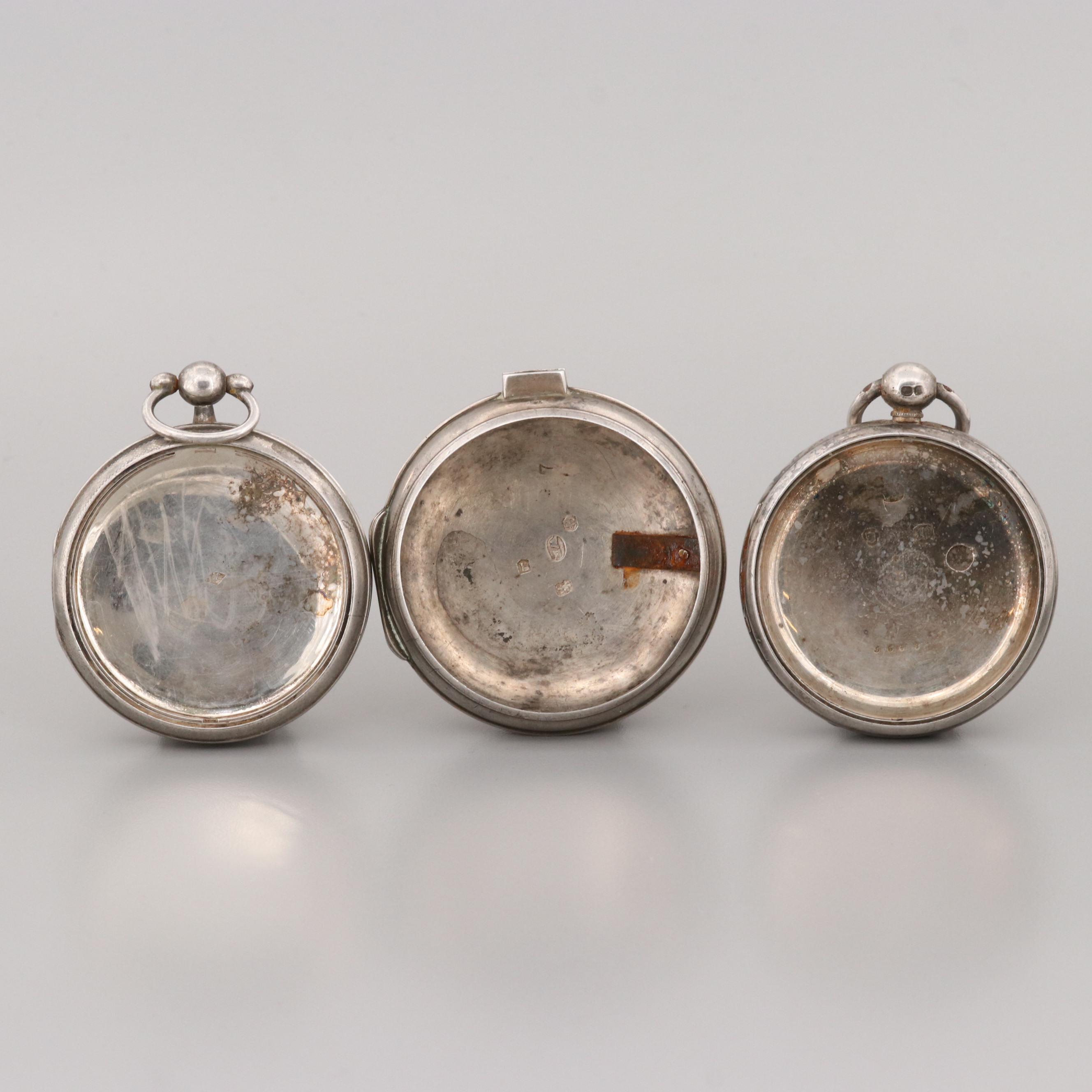 Sterling Silver Pocket Watch Cases
