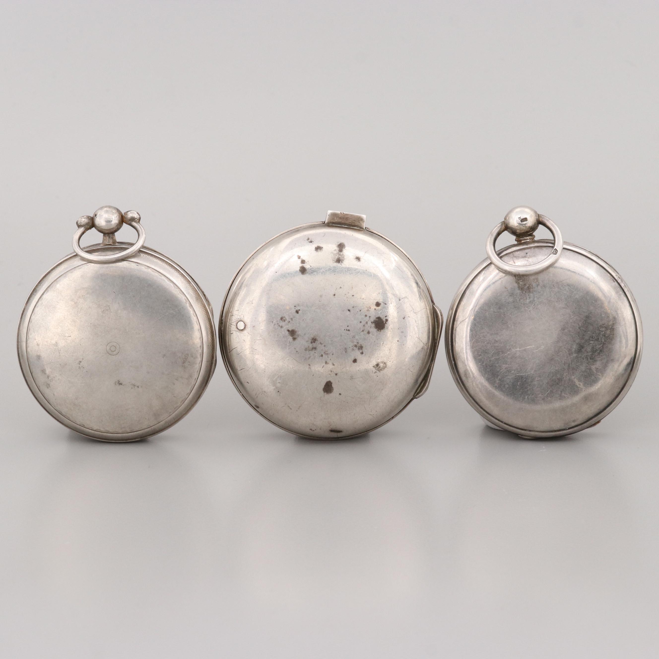 Sterling Silver Pocket Watch Cases