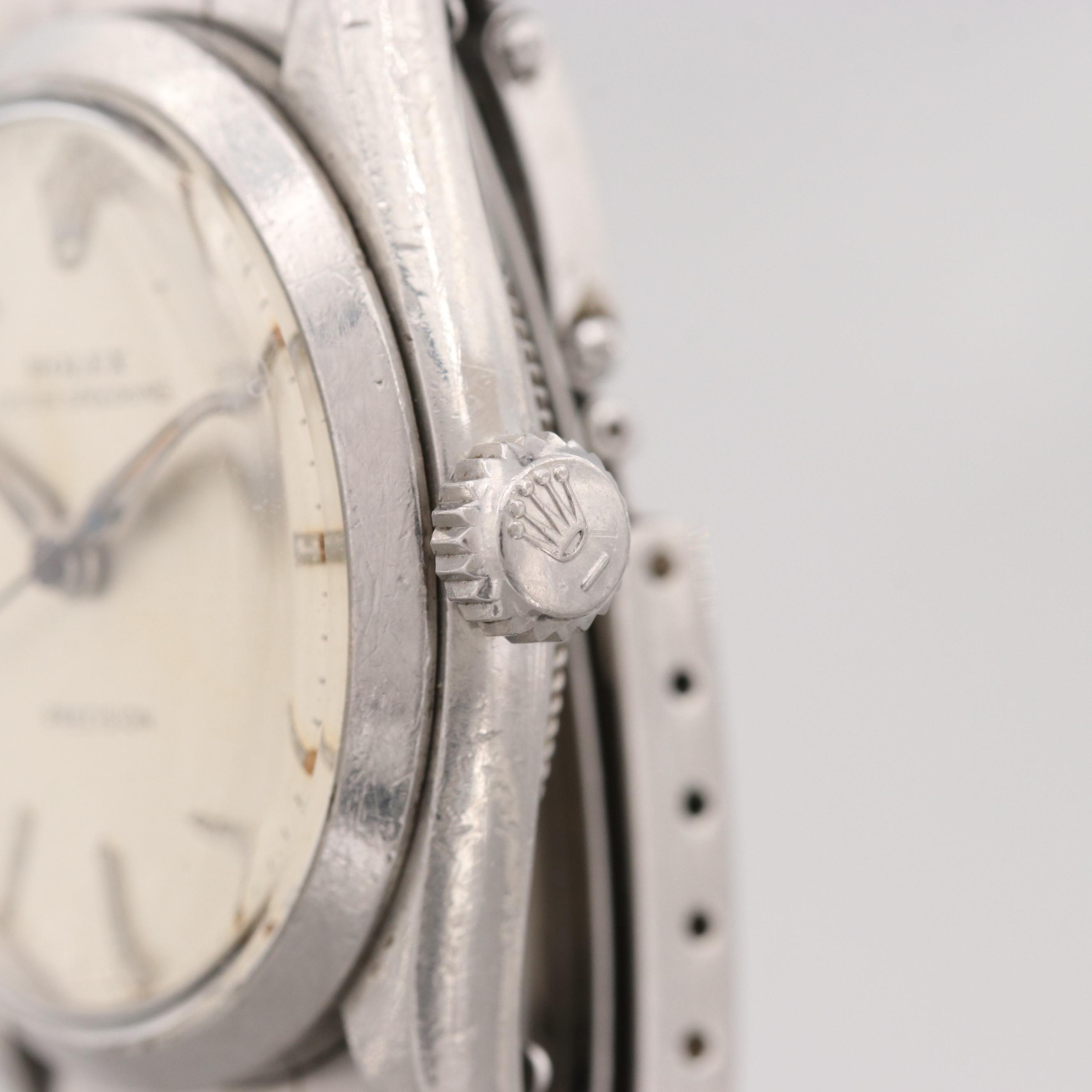 Vintage Rolex Oyster Speed King Stainless Steel Stem Wind Watch, 1958