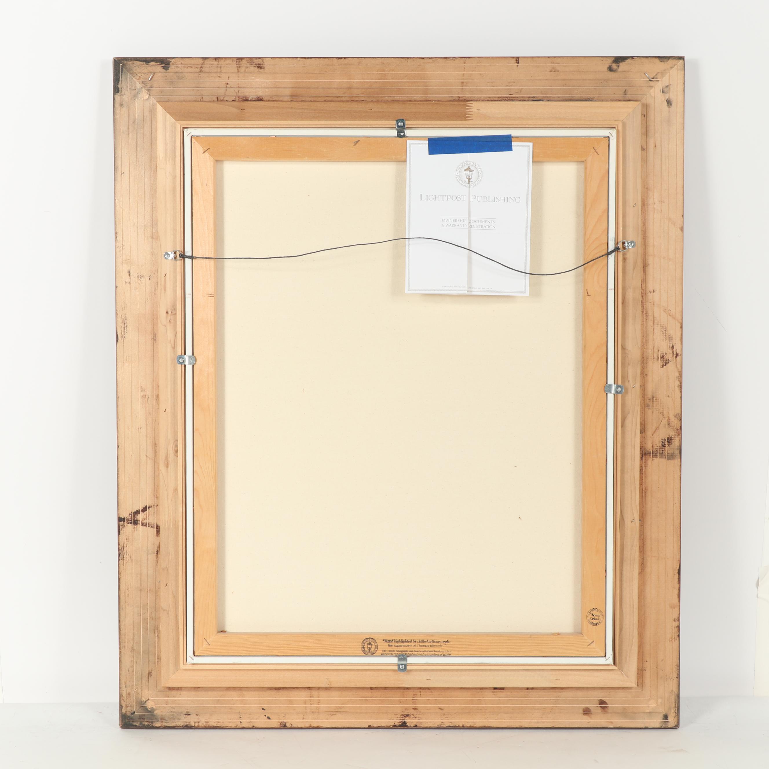 Thomas Kinkade Offset Lithograph "Hyde Street and the Bay, San Francisco"