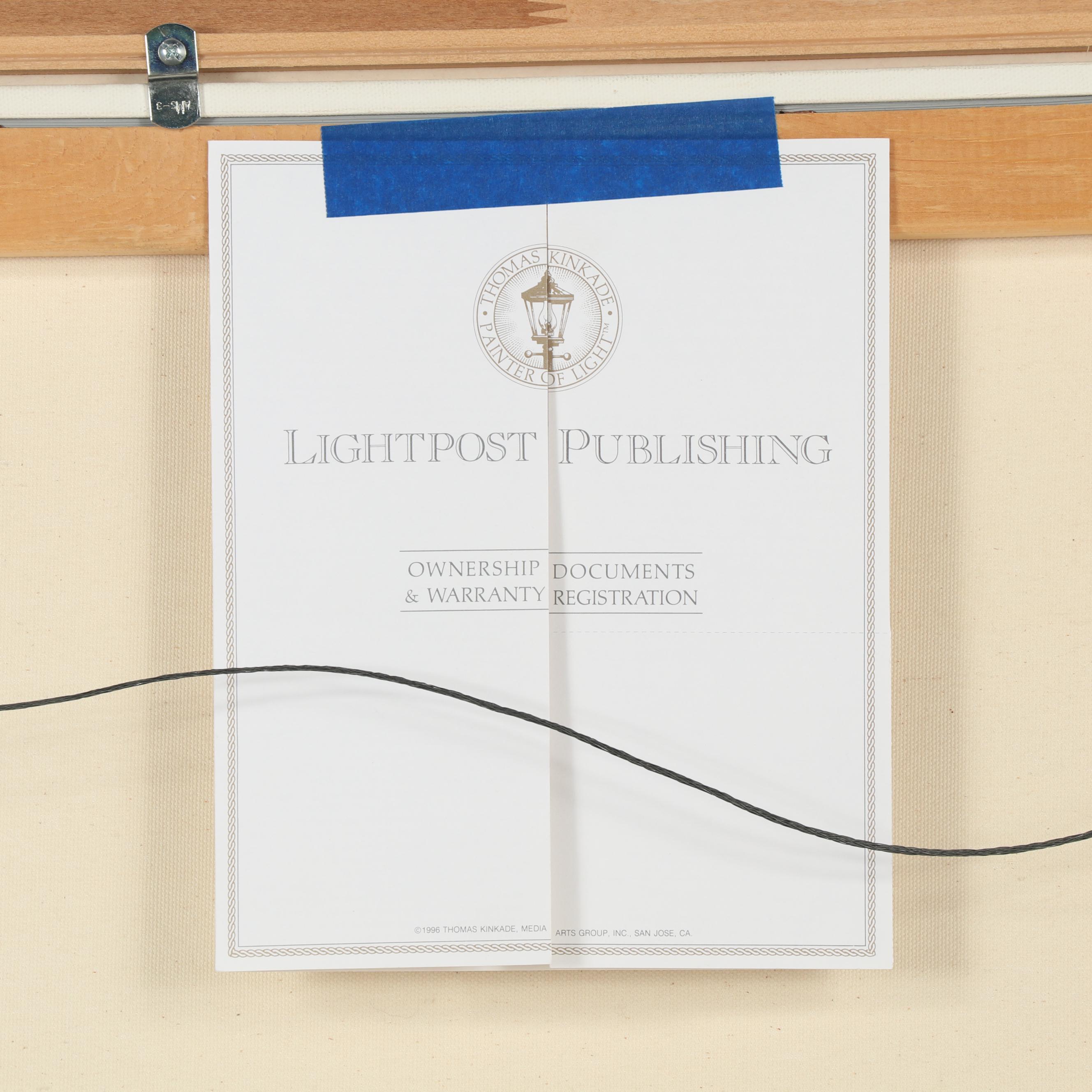 Thomas Kinkade Offset Lithograph "Hyde Street and the Bay, San Francisco"