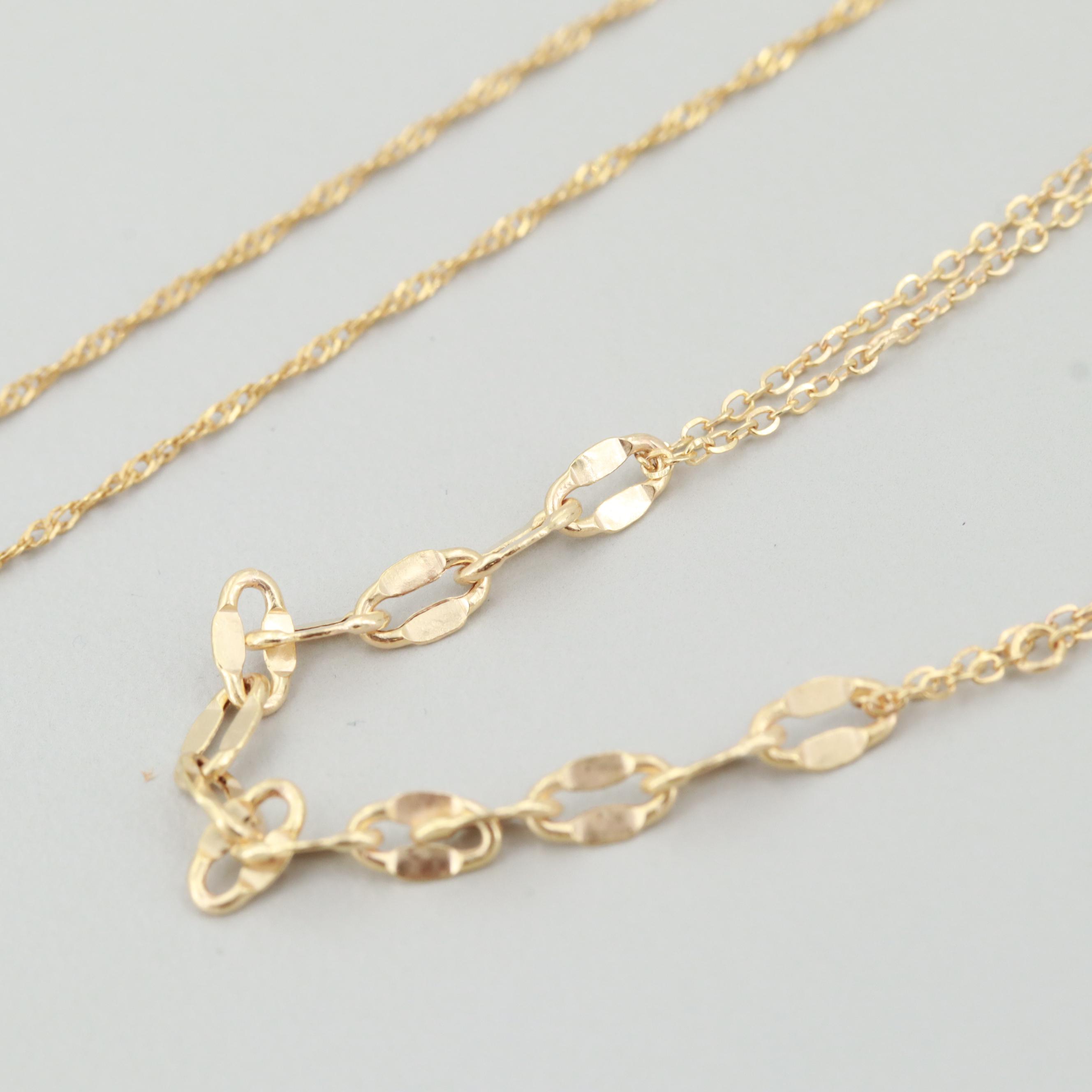 10K Yellow Gold Chains