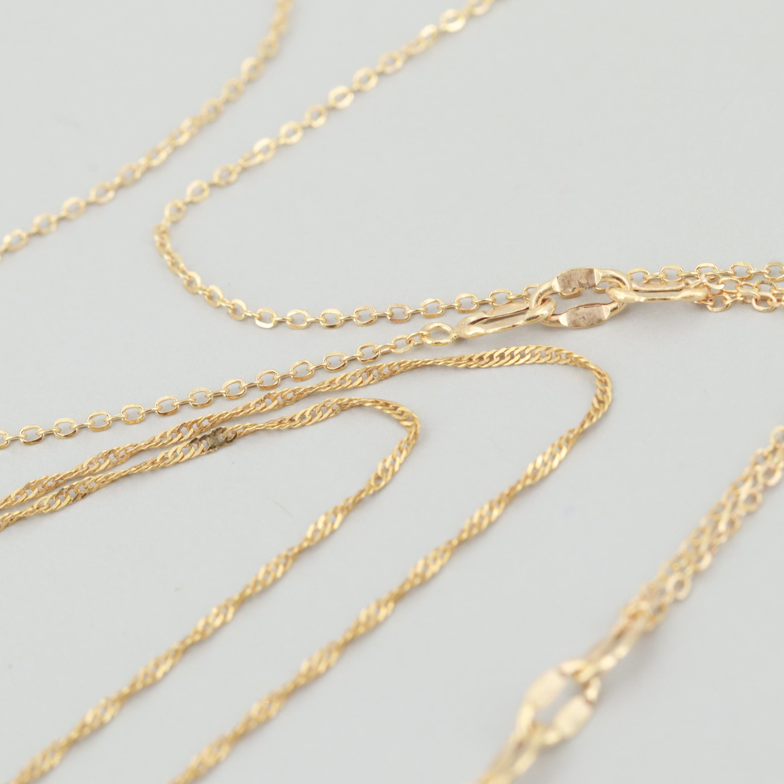 10K Yellow Gold Chains