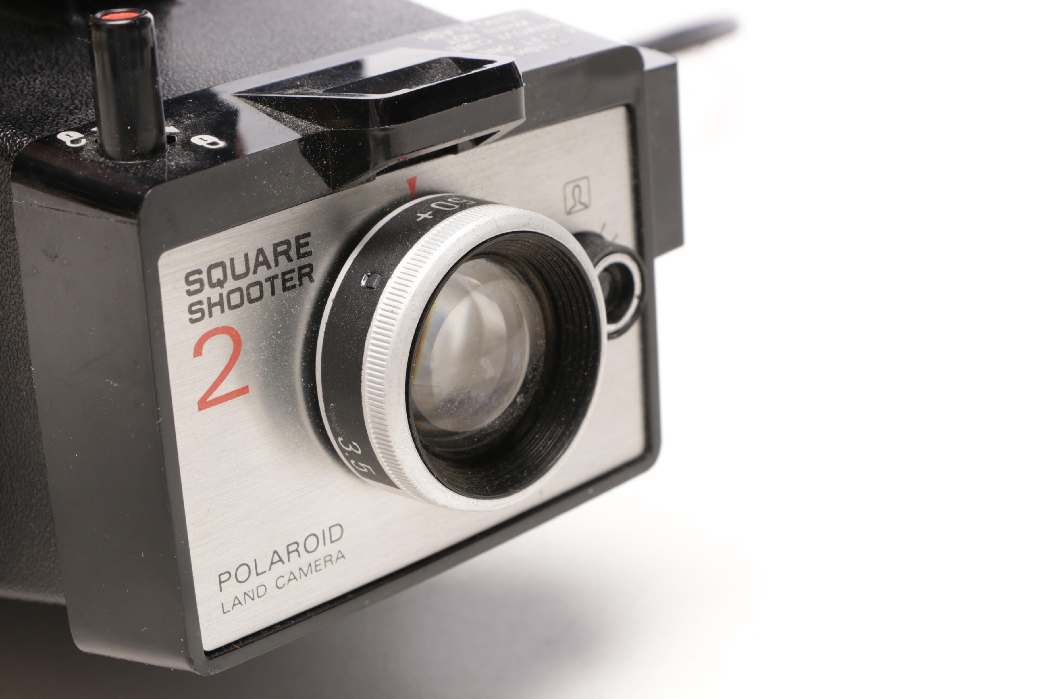 Polaroid Square Shooter 2 and Vintage Camera Cases